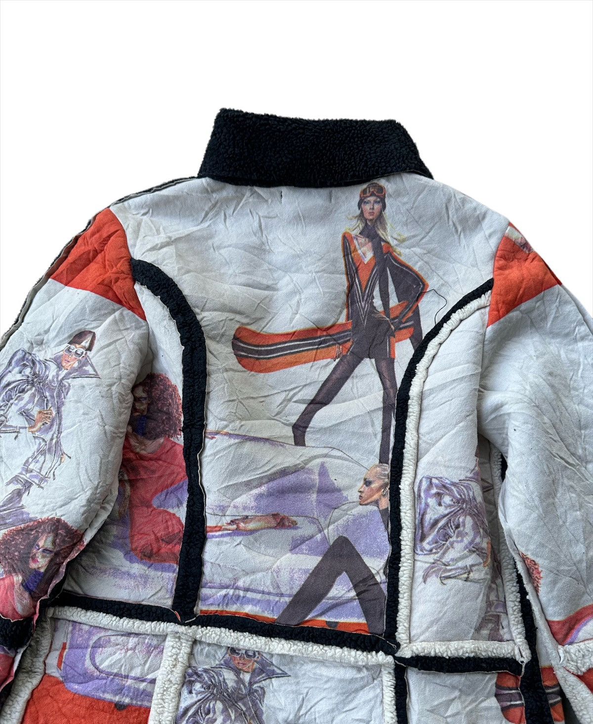 Designer Custo barcelona fesyen printed patchwork jacket Size S / US 4 / IT 40 - 5 Thumbnail