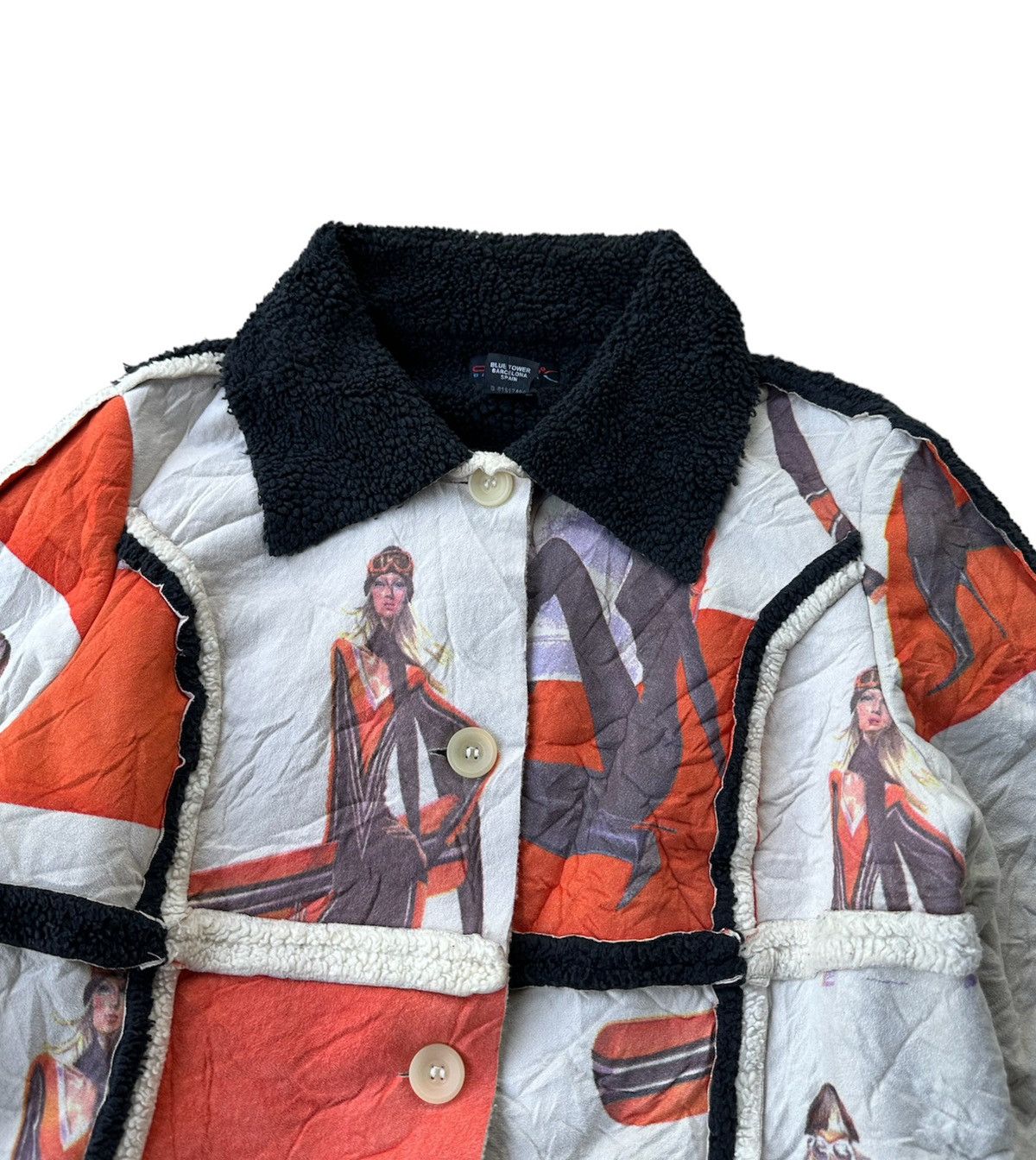 Designer Custo barcelona fesyen printed patchwork jacket Size S / US 4 / IT 40 - 3 Thumbnail