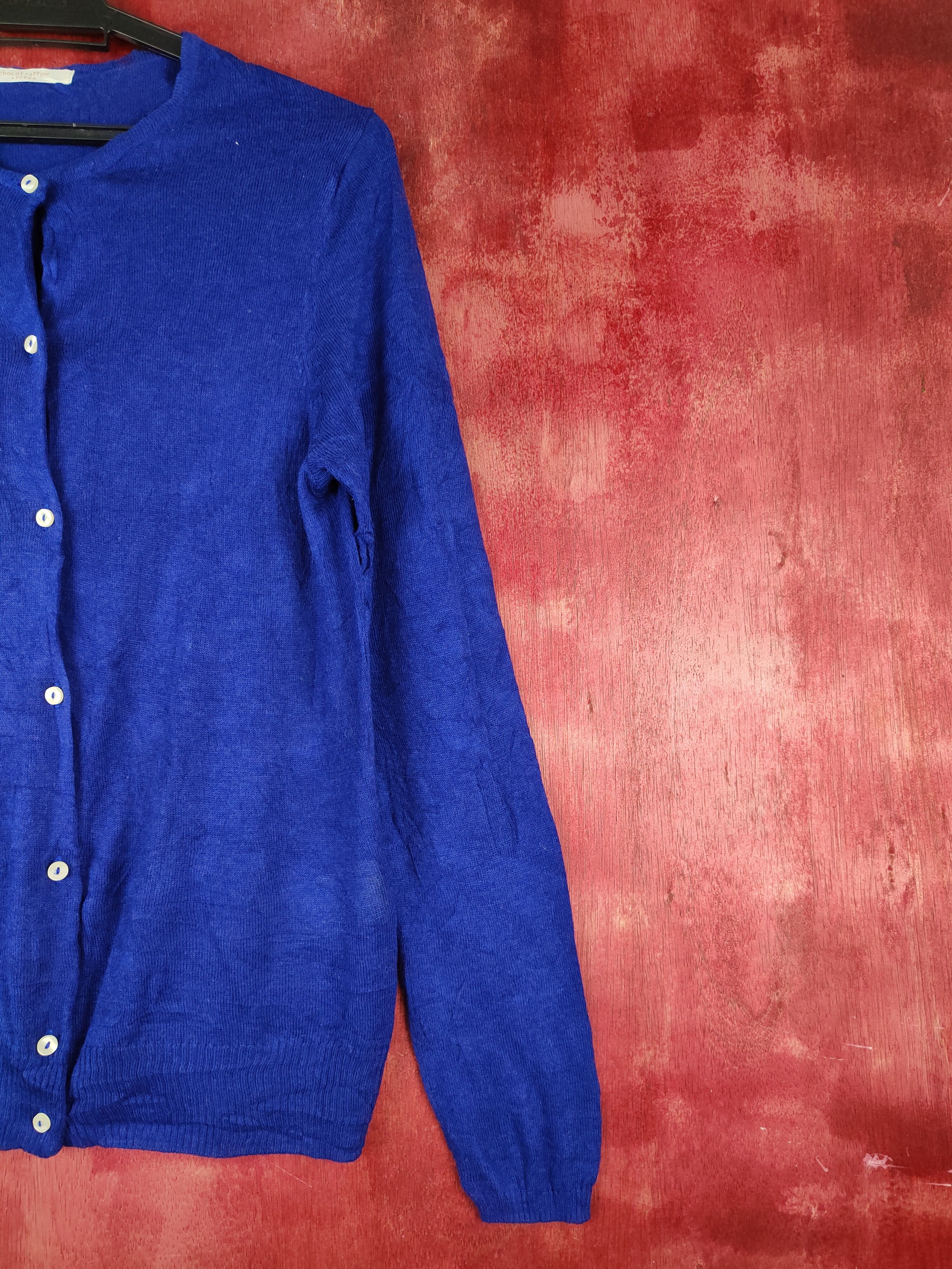 Japanese Brand Chocol Raffine Dark Blue Cardigan #S869 Size S / US 4 / IT 40 - 5 Thumbnail