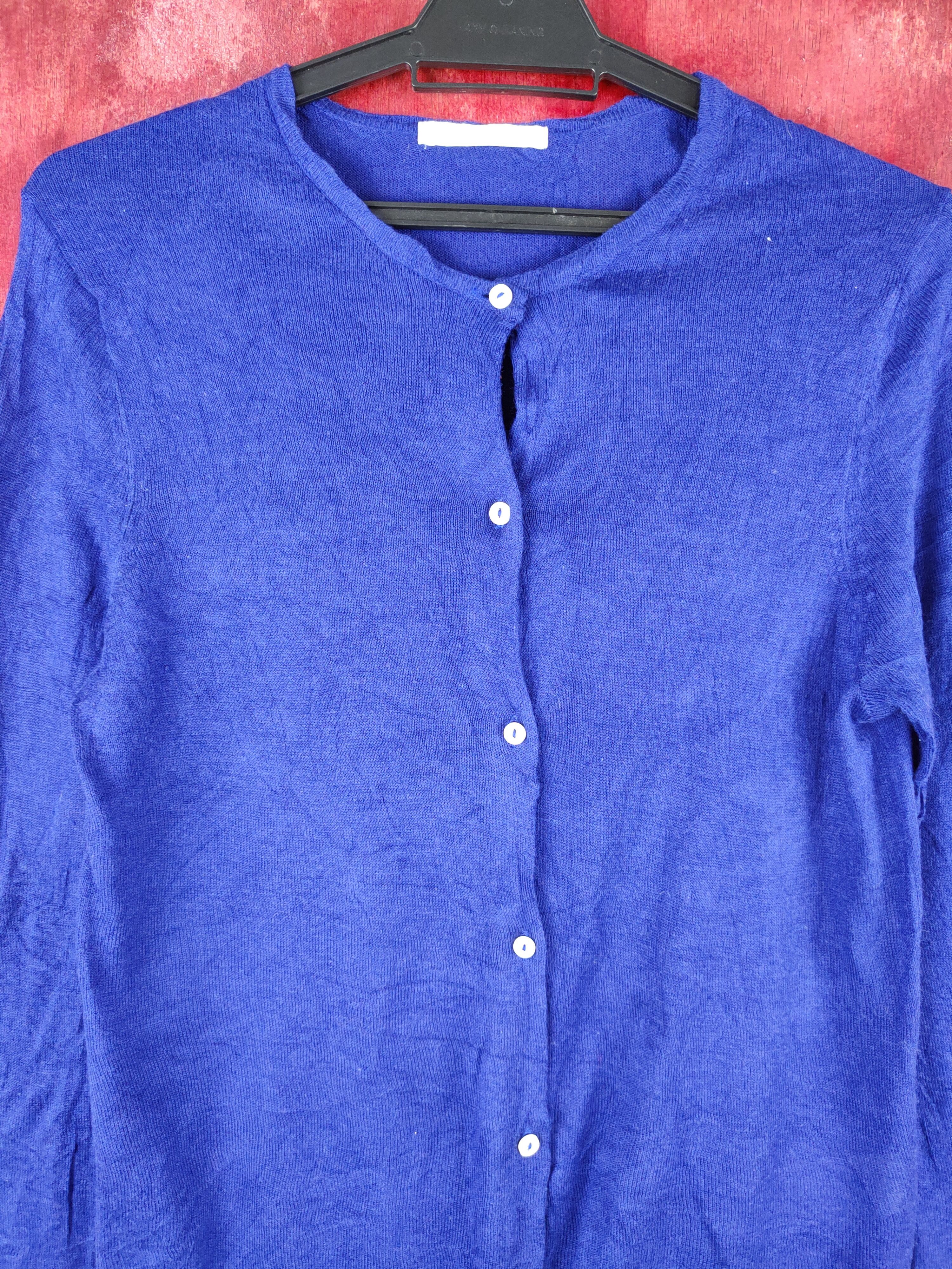 Japanese Brand Chocol Raffine Dark Blue Cardigan #S869 Size S / US 4 / IT 40 - 2 Thumbnail