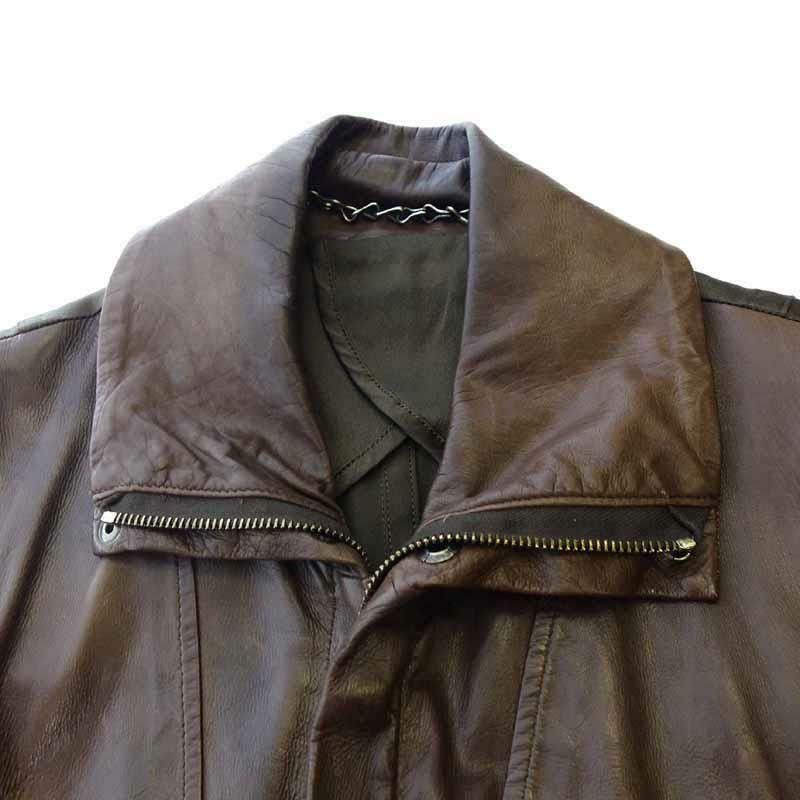 Julius Brown Calf Leather Vest Size US M / EU 48-50 / 2 - 2 Thumbnail