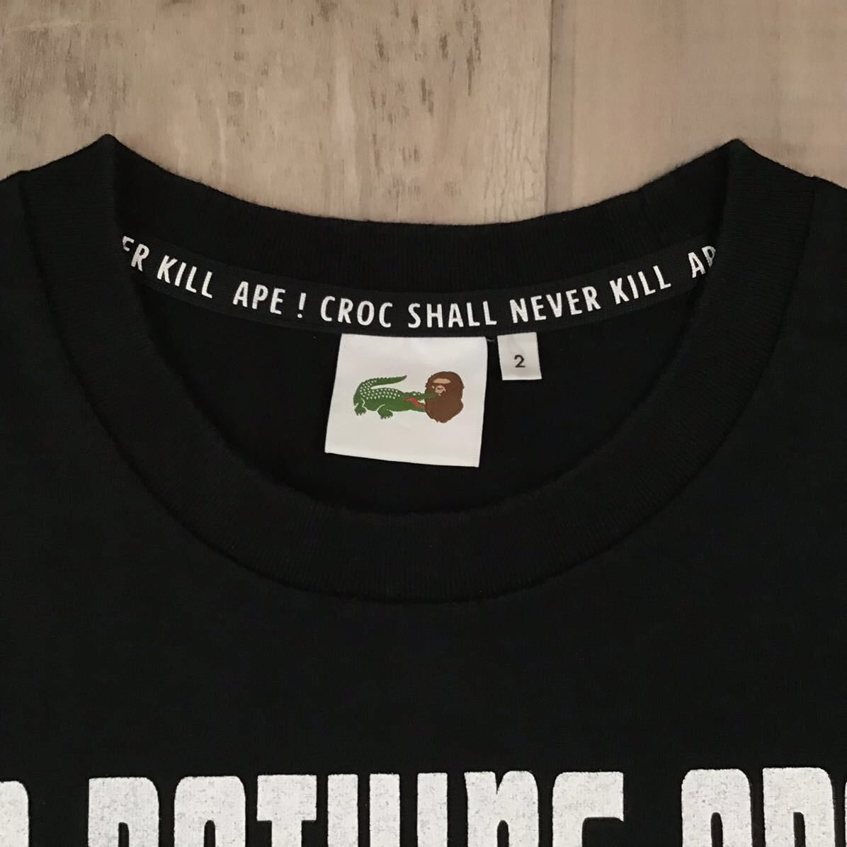Bape × Lacoste BAPE × LACOSTE L!VE CROCODILE APE HEAD T-shirt Size US S / EU 44-46 / 1 - 4 Thumbnail
