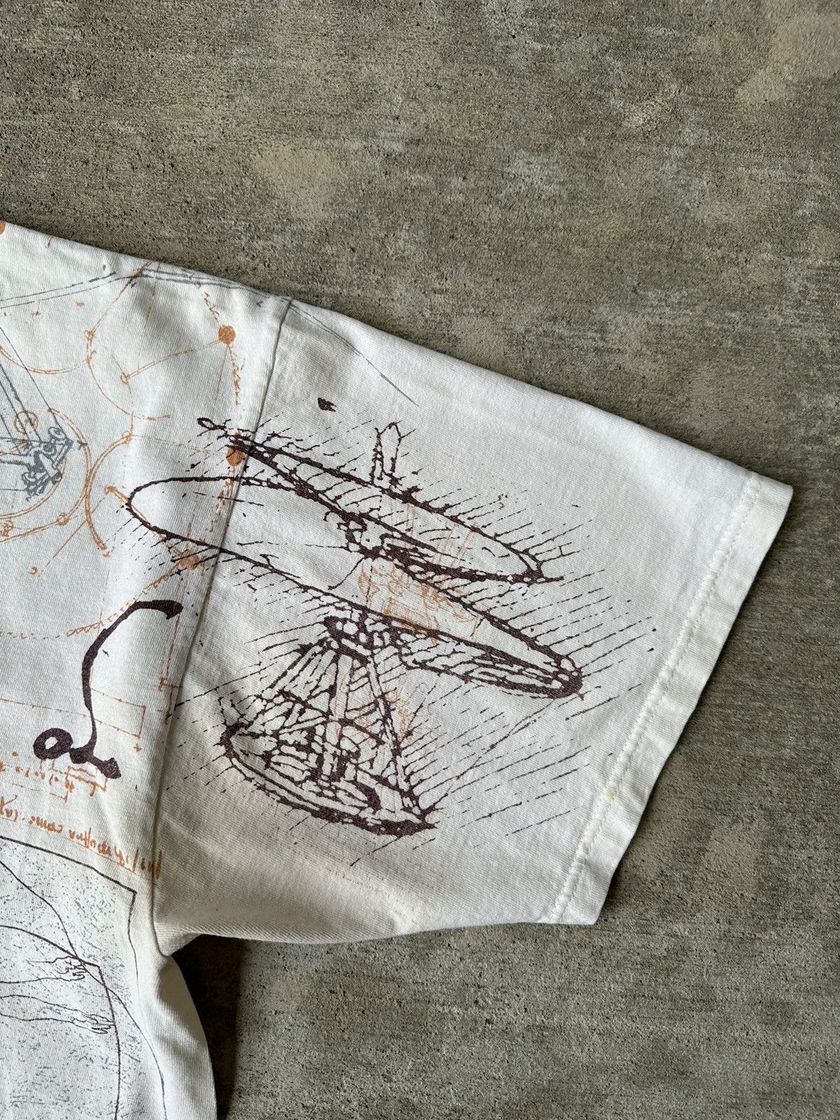 Other Vintage All Over Print da Vinci Tee Shirt Size US L / EU 52-54 / 3 - 3 Thumbnail