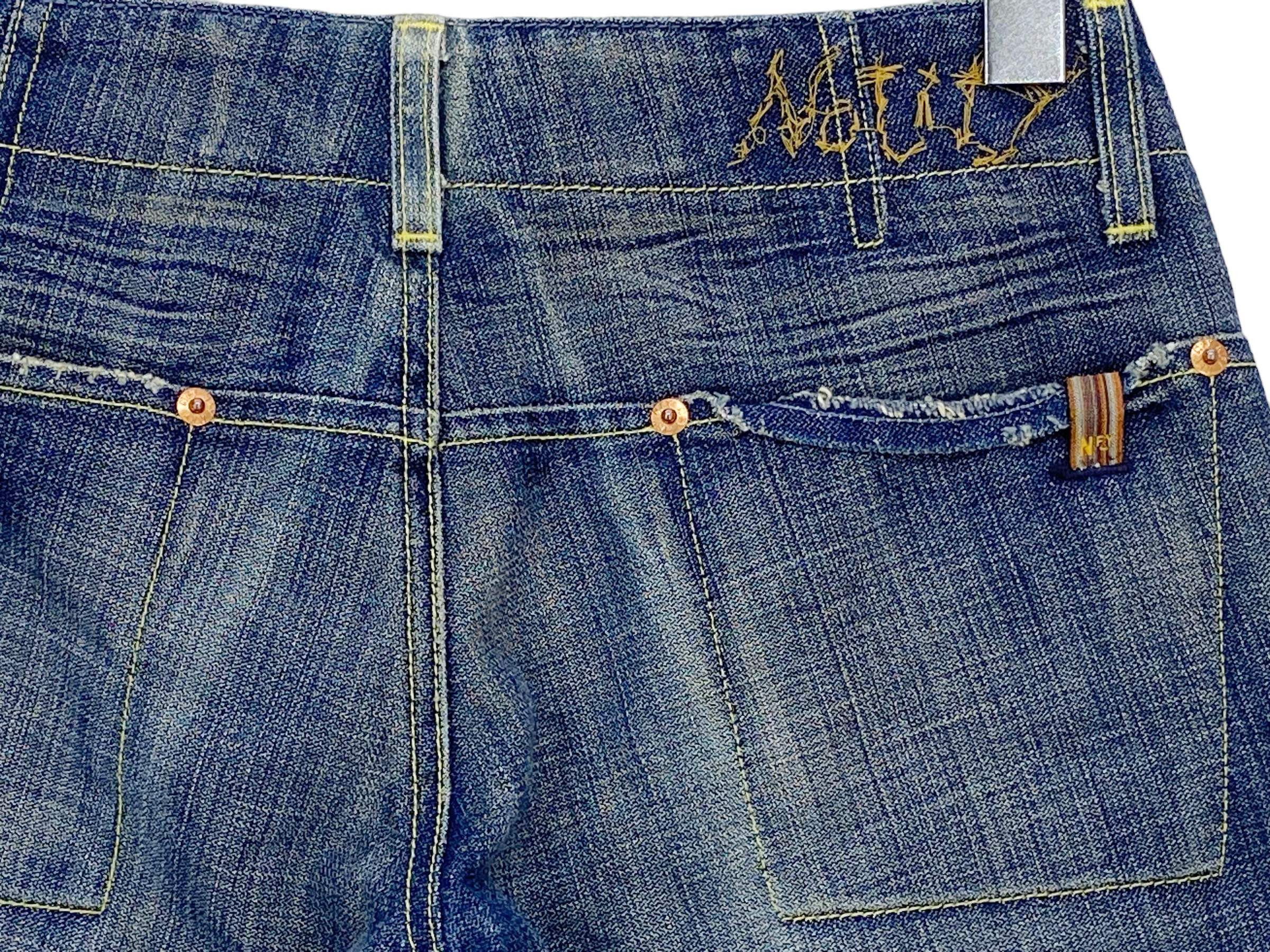 Japanese Brand Notify Jeans Dahlia Denim Flare Jeans Pants Made in Italy Size US 28 / EU 44 - 11 Thumbnail