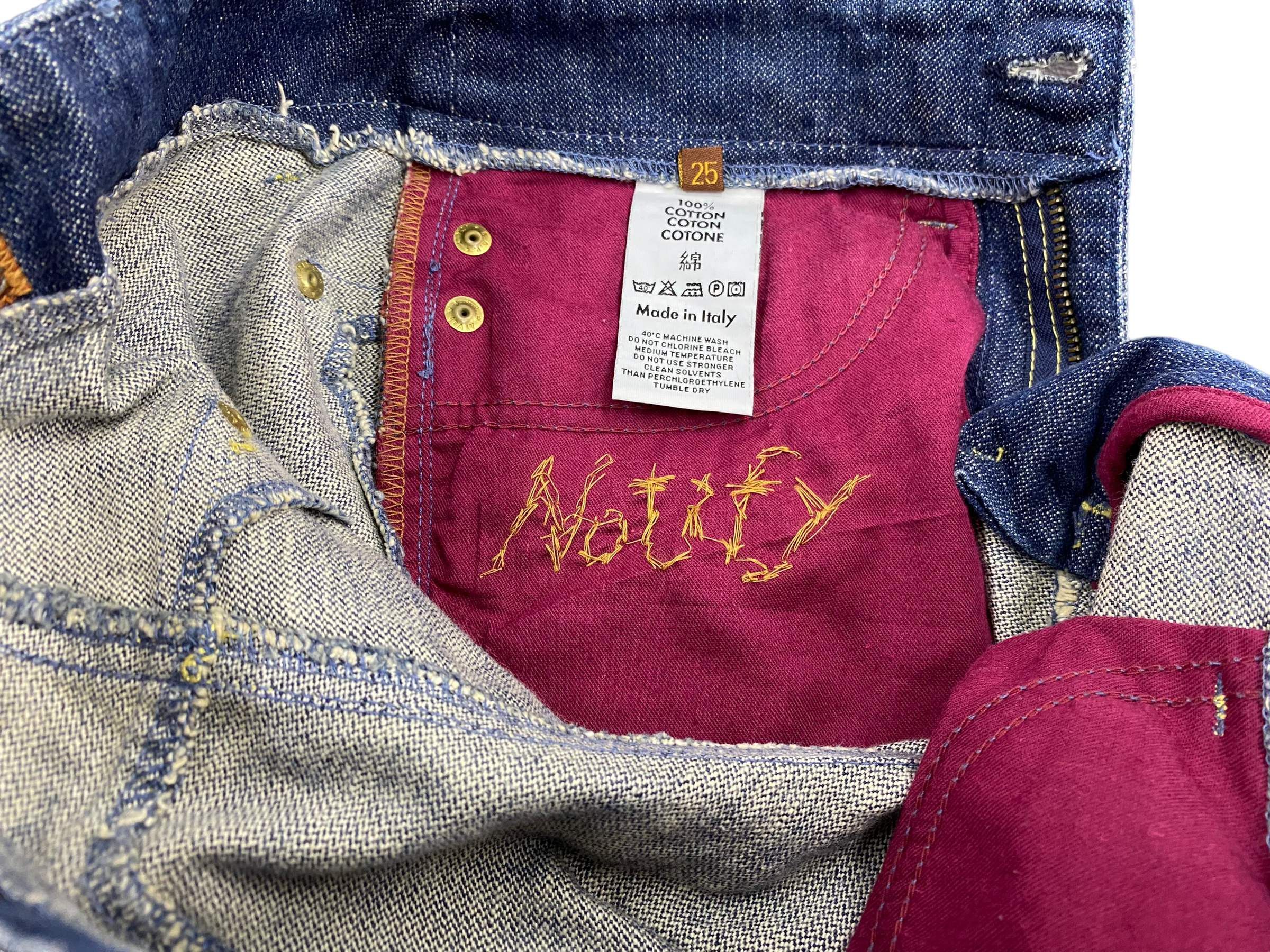 Japanese Brand Notify Jeans Dahlia Denim Flare Jeans Pants Made in Italy Size US 28 / EU 44 - 13 Thumbnail