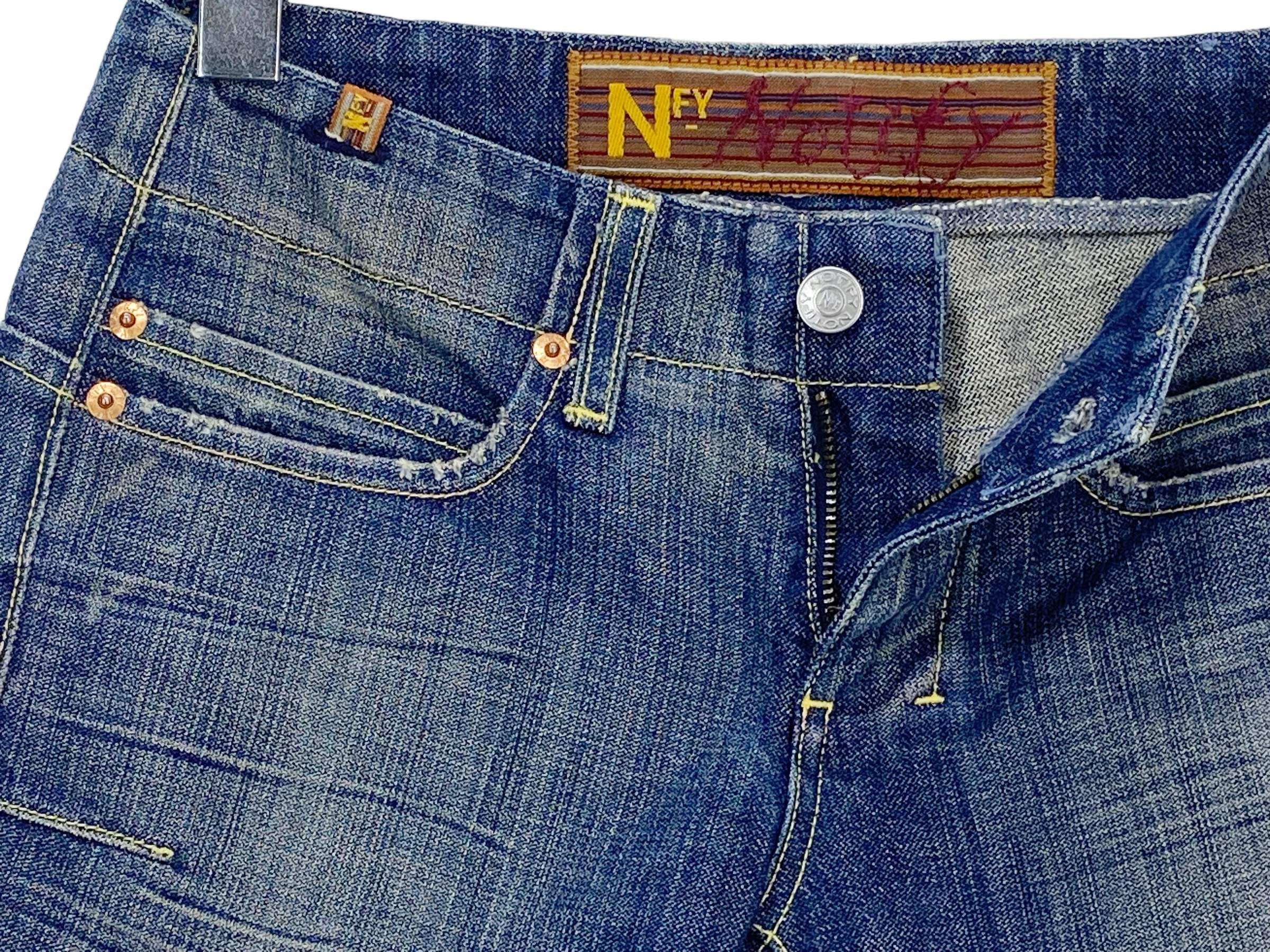Japanese Brand Notify Jeans Dahlia Denim Flare Jeans Pants Made in Italy Size US 28 / EU 44 - 9 Thumbnail
