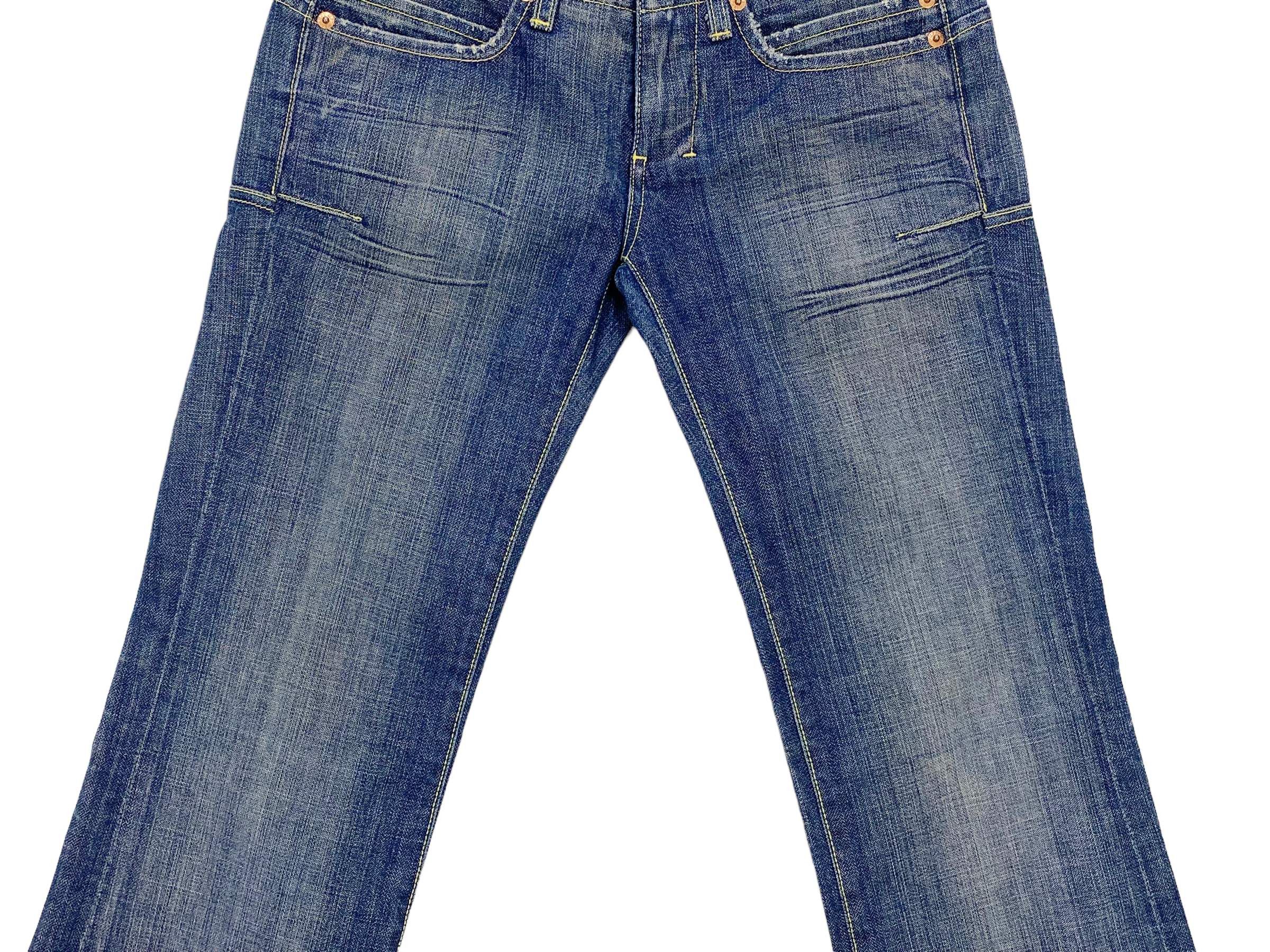 Japanese Brand Notify Jeans Dahlia Denim Flare Jeans Pants Made in Italy Size US 28 / EU 44 - 4 Thumbnail