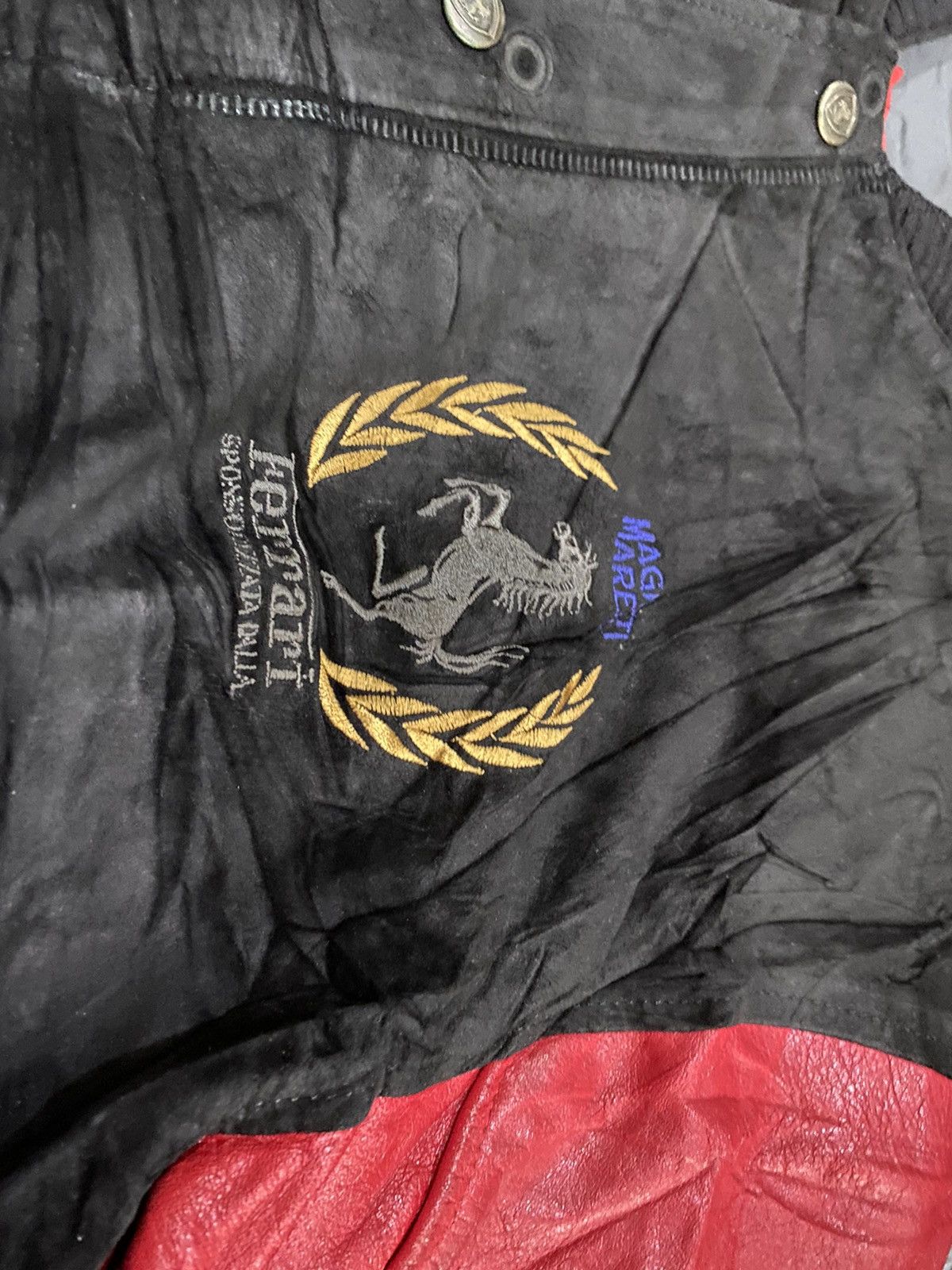 Ferrari FERRARI VARSITY LEATHER JACKET MAGNETI MARELLI SCHUMACHER Size US M / EU 48-50 / 2 - 6 Thumbnail