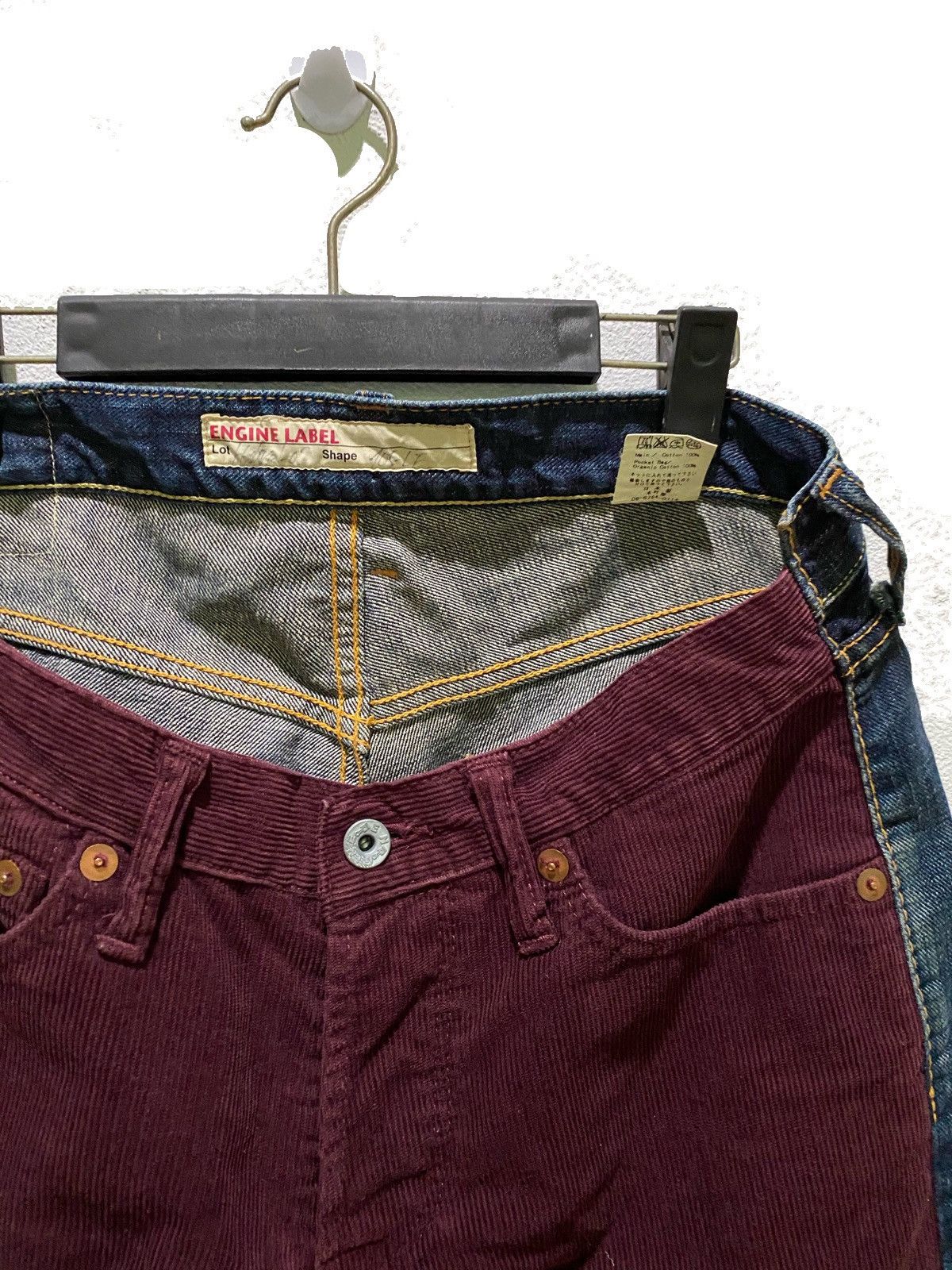 Japanese Brand JAPAN BRAND ENGINE LABEL CORDUROY AND JEANS KAPITAL STYLE Size US 32 / EU 48 - 3 Thumbnail