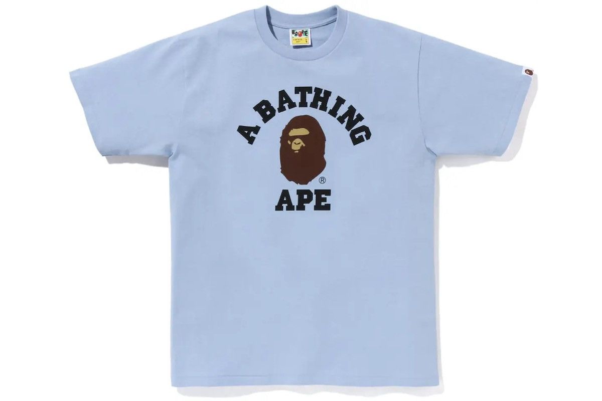 Bape BAPE Pigment College Tee Sax Size US L / EU 52-54 / 3 - 2 Thumbnail