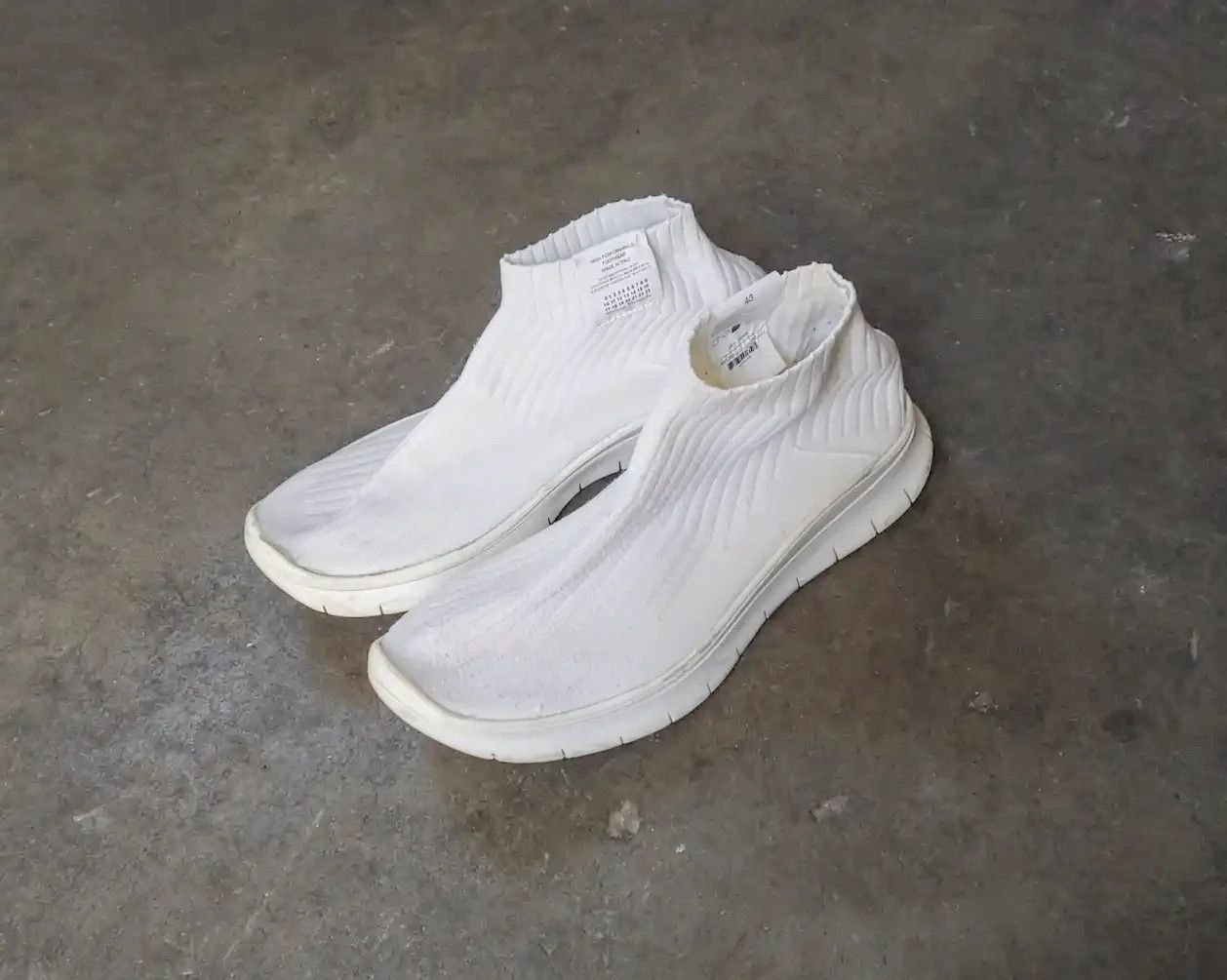 image of Maison Margiela Sock Sneakers Size 10 43 White Knit, Men's