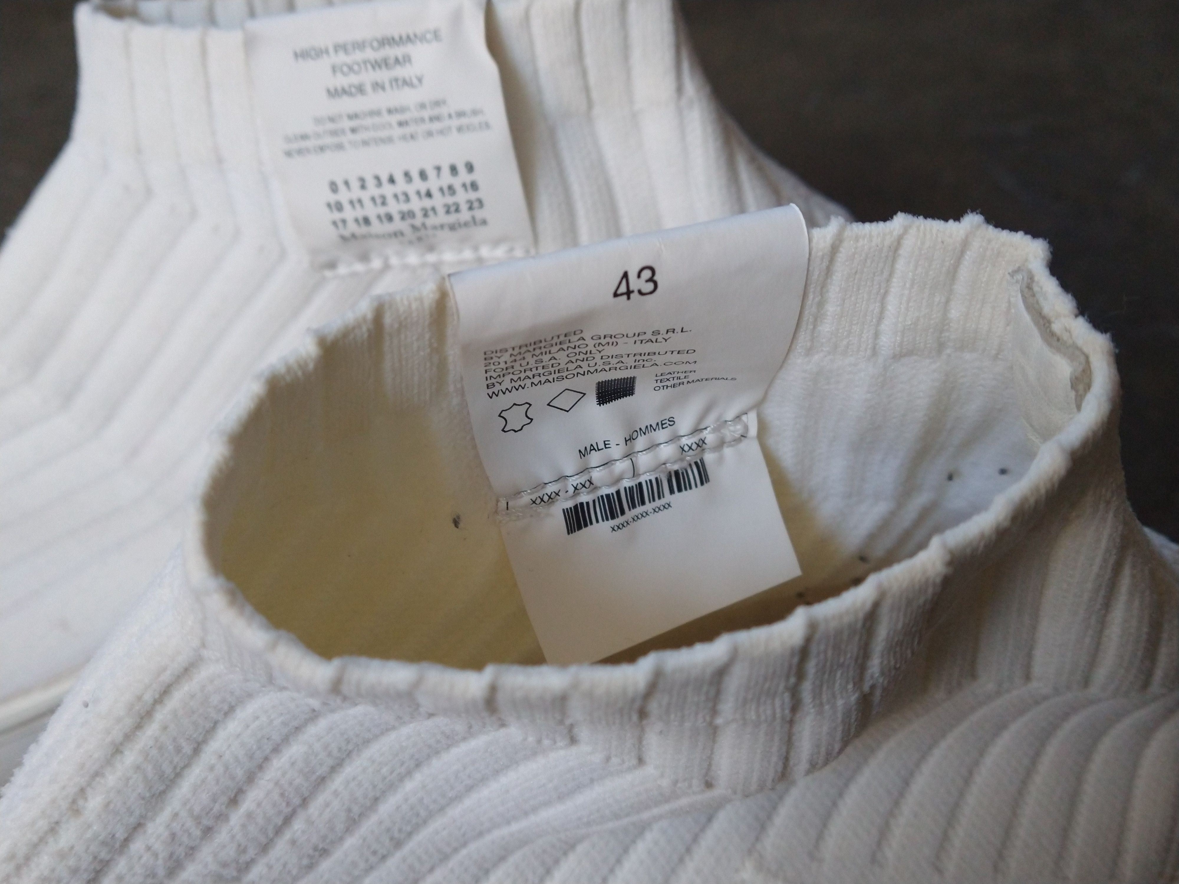 Maison Margiela Maison Margiela Sock Sneakers Size 10 43 White Knit Size US 10 / EU 43 - 9 Thumbnail