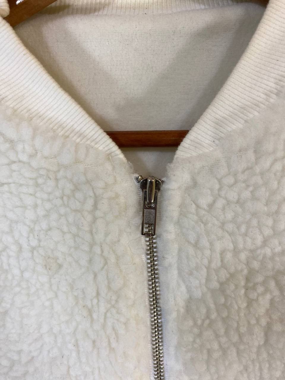 Adidas Adidas Trefoil White sherpa jacket Size US M / EU 48-50 / 2 - 6 Thumbnail
