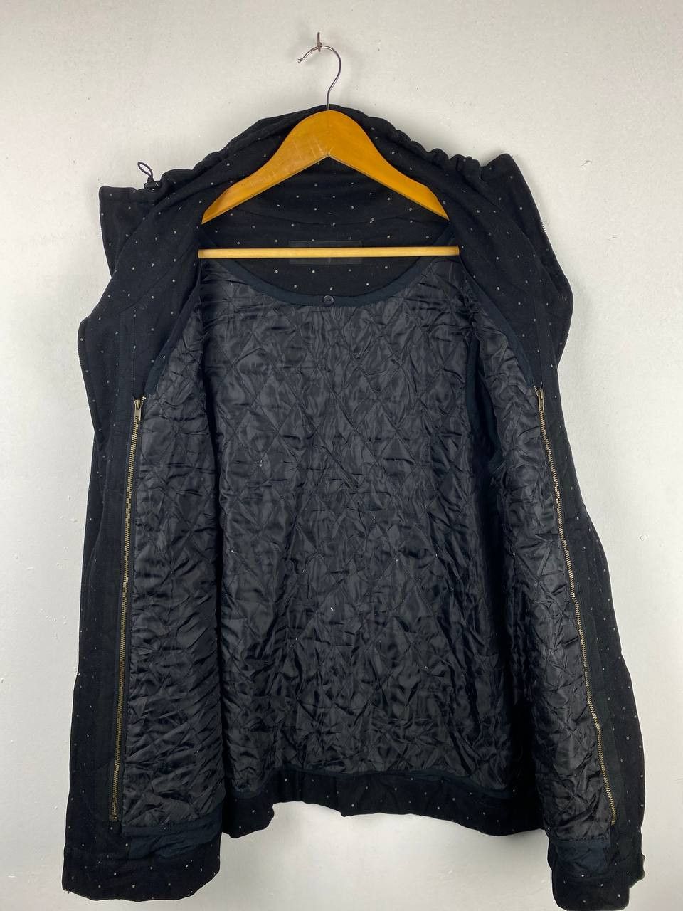Japanese Brand japanese brands polkadot wool jacket quilted lining Size US M / EU 48-50 / 2 - 5 Thumbnail