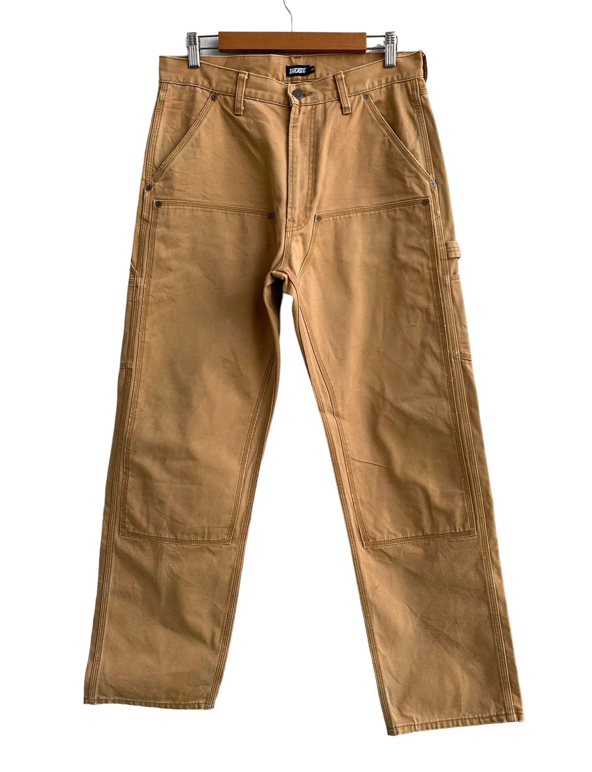 image of Vintage Sarcastic Double Knee Pants in Brown, Men's (Size 32)