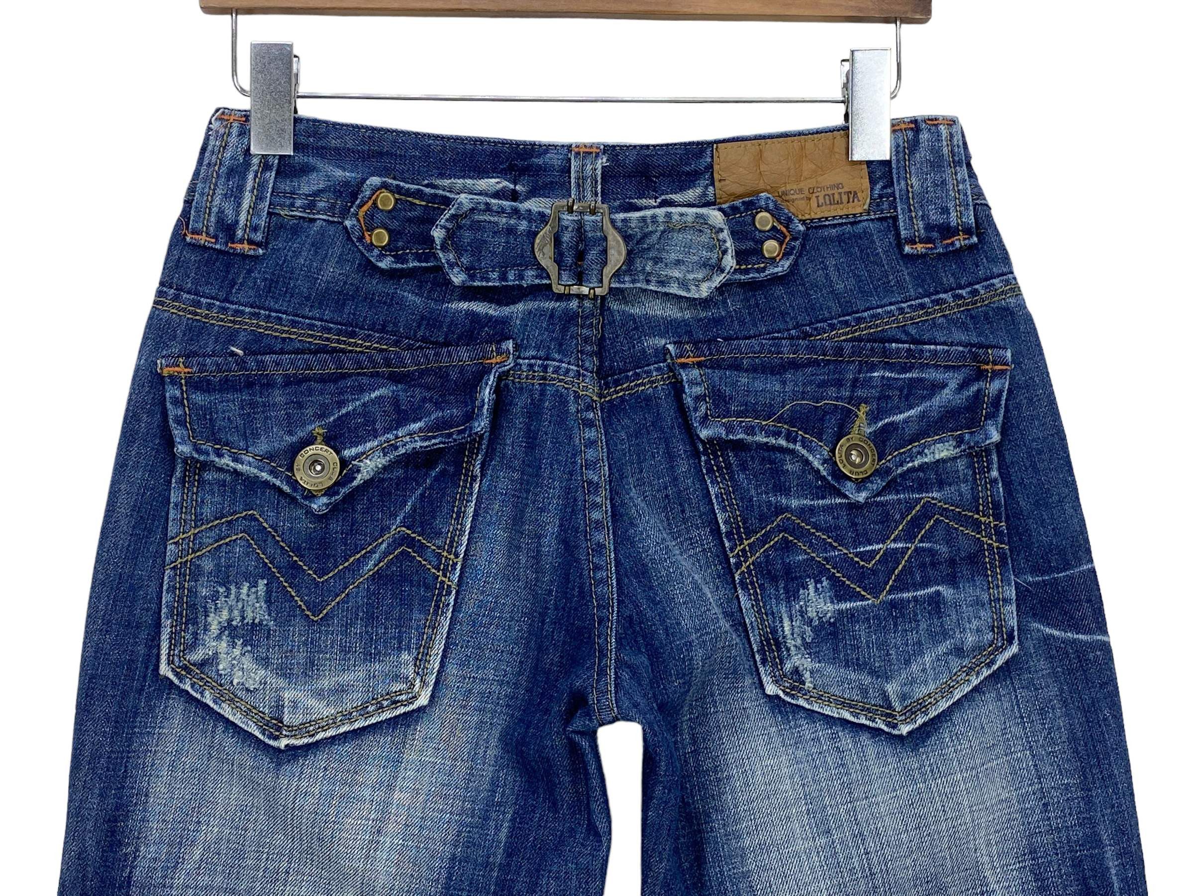 Japanese Brand apanese Lolita Bootcut Jeans Embellished Denim Flare Y2K Size 28" / US 6 / IT 42 - 6 Thumbnail