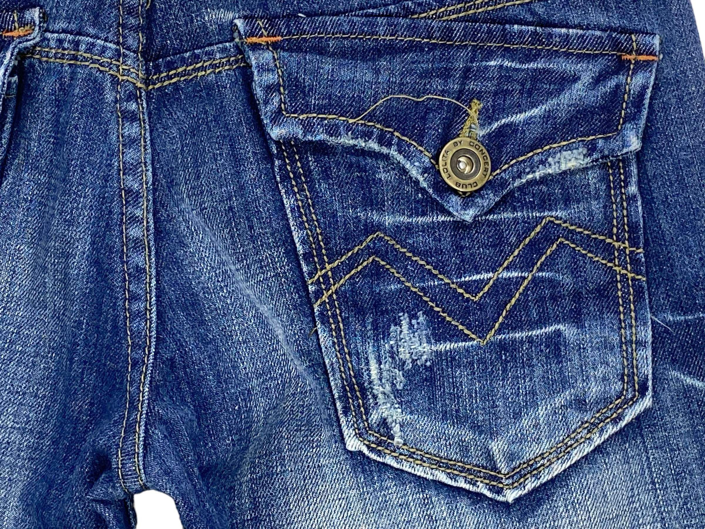 Japanese Brand apanese Lolita Bootcut Jeans Embellished Denim Flare Y2K Size 28" / US 6 / IT 42 - 10 Thumbnail