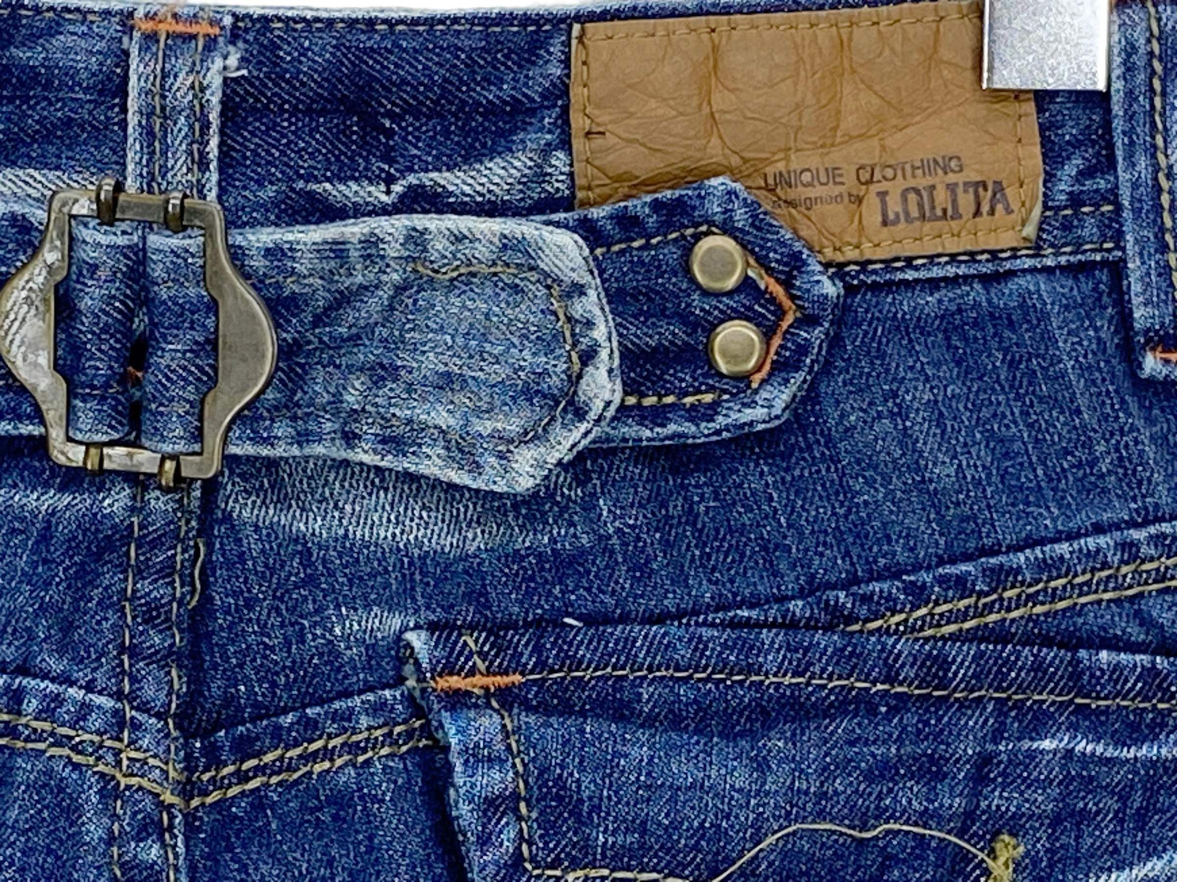 Japanese Brand apanese Lolita Bootcut Jeans Embellished Denim Flare Y2K Size 28" / US 6 / IT 42 - 11 Thumbnail