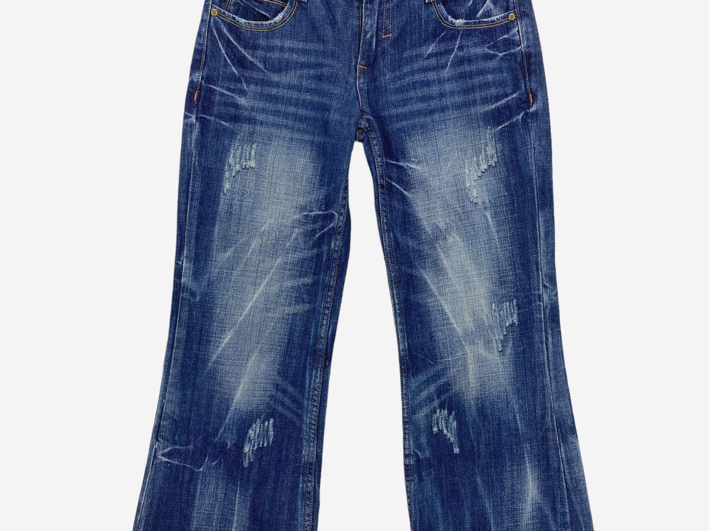 Japanese Brand apanese Lolita Bootcut Jeans Embellished Denim Flare Y2K Size 28" / US 6 / IT 42 - 4 Thumbnail