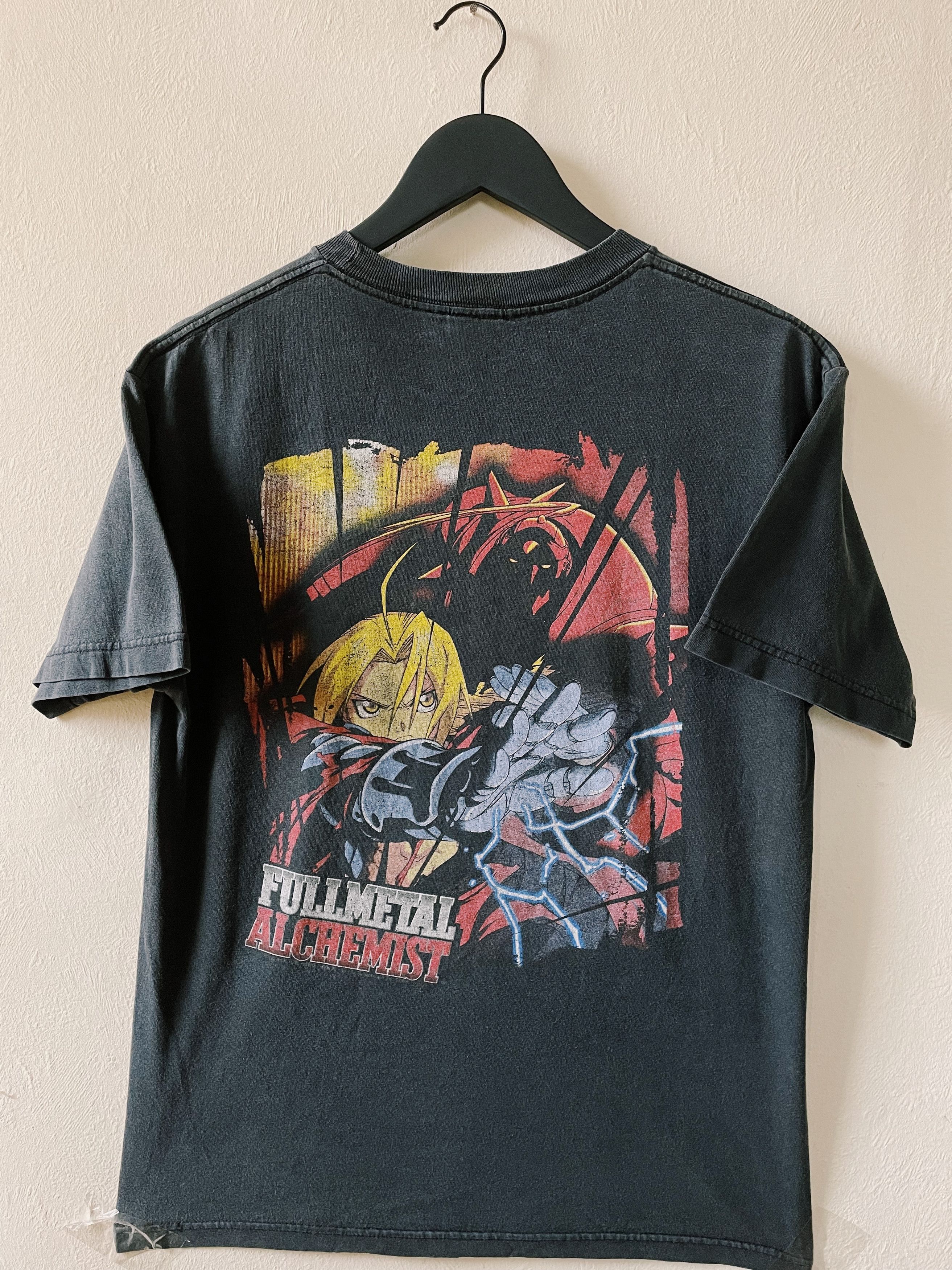 Anime Vintage Y2K 2005 FMA Full Metal Alchemist FMA T-shirt Black Size US M / EU 48-50 / 2 - 1 Thumbnail
