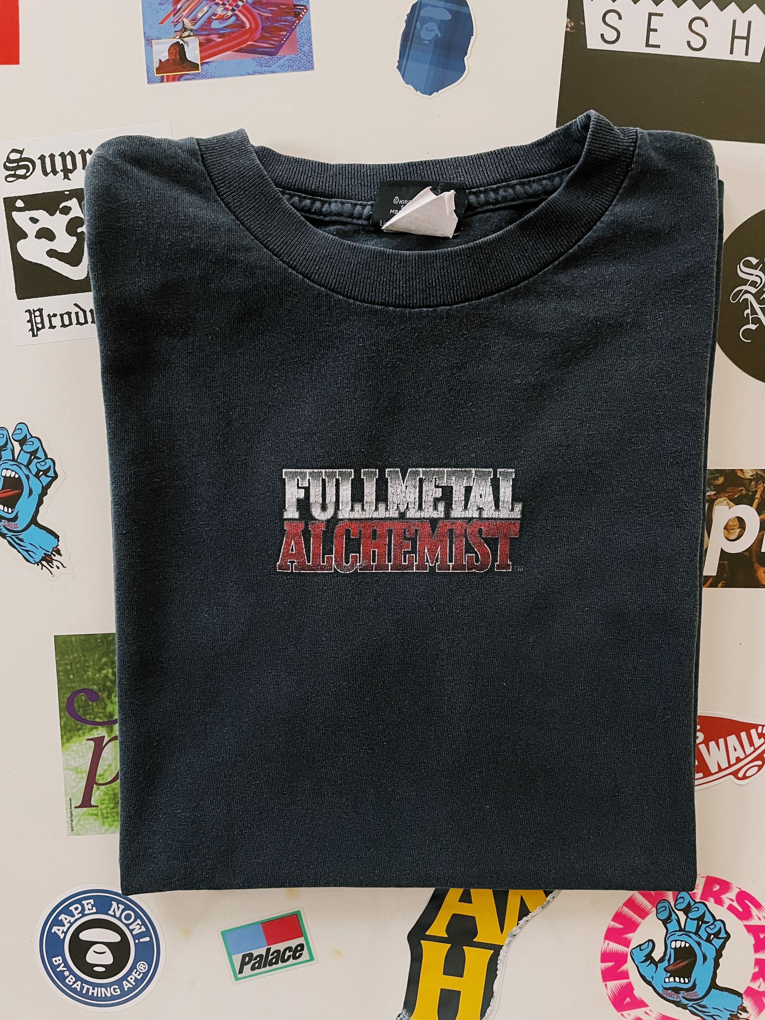 Anime Vintage Y2K 2005 FMA Full Metal Alchemist FMA T-shirt Black Size US M / EU 48-50 / 2 - 8 Thumbnail