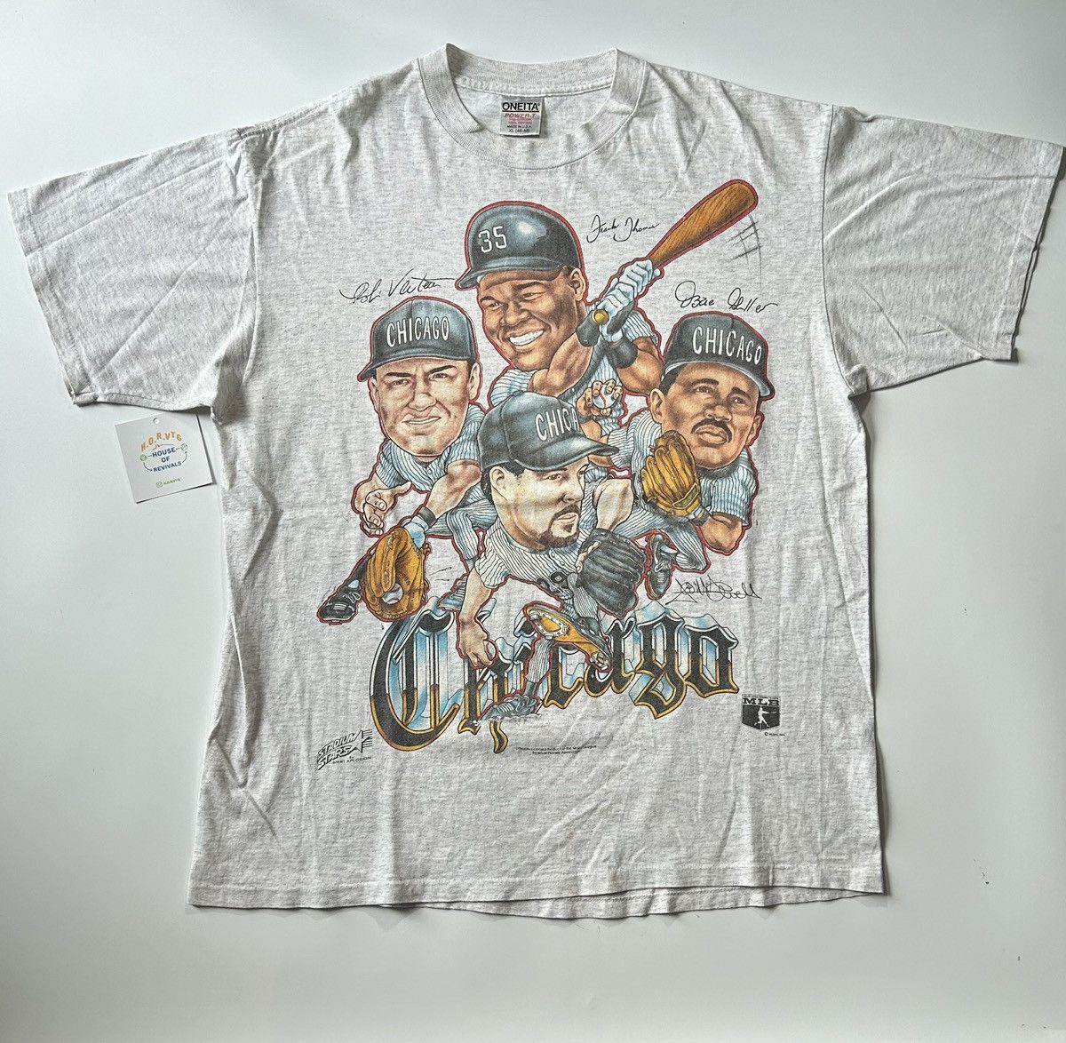 Rare Vintage Chicago White Sox Caricature 90's T-shirt MLB