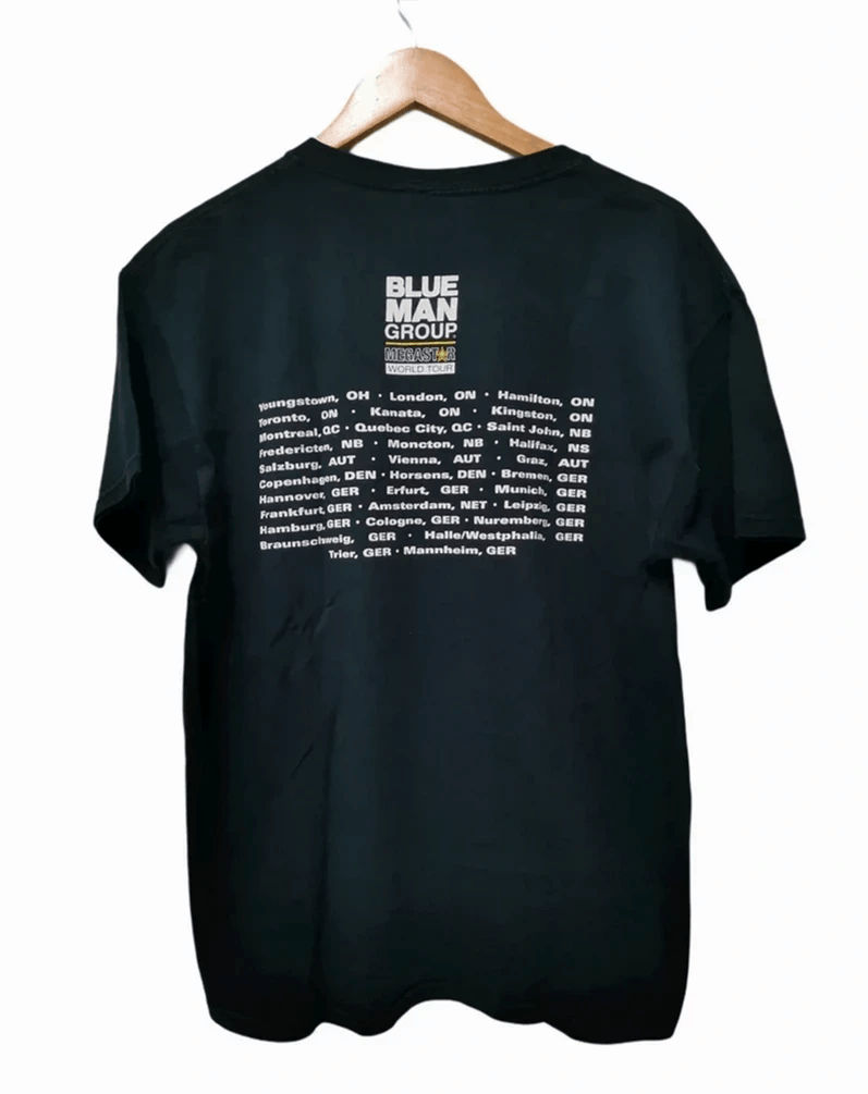 Band Tees Vintage Blue Man Group Megastar World Tour Tee Size US L / EU 52-54 / 3 - 2 Thumbnail