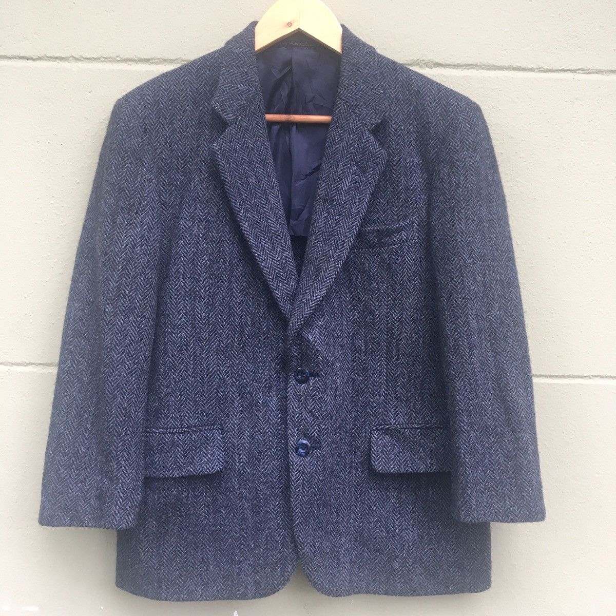 Designer × Harris Tweed Sun Faded HARRIS TWEED Wool Blazer Coat Size US M / EU 48-50 / 2 - 1 Thumbnail