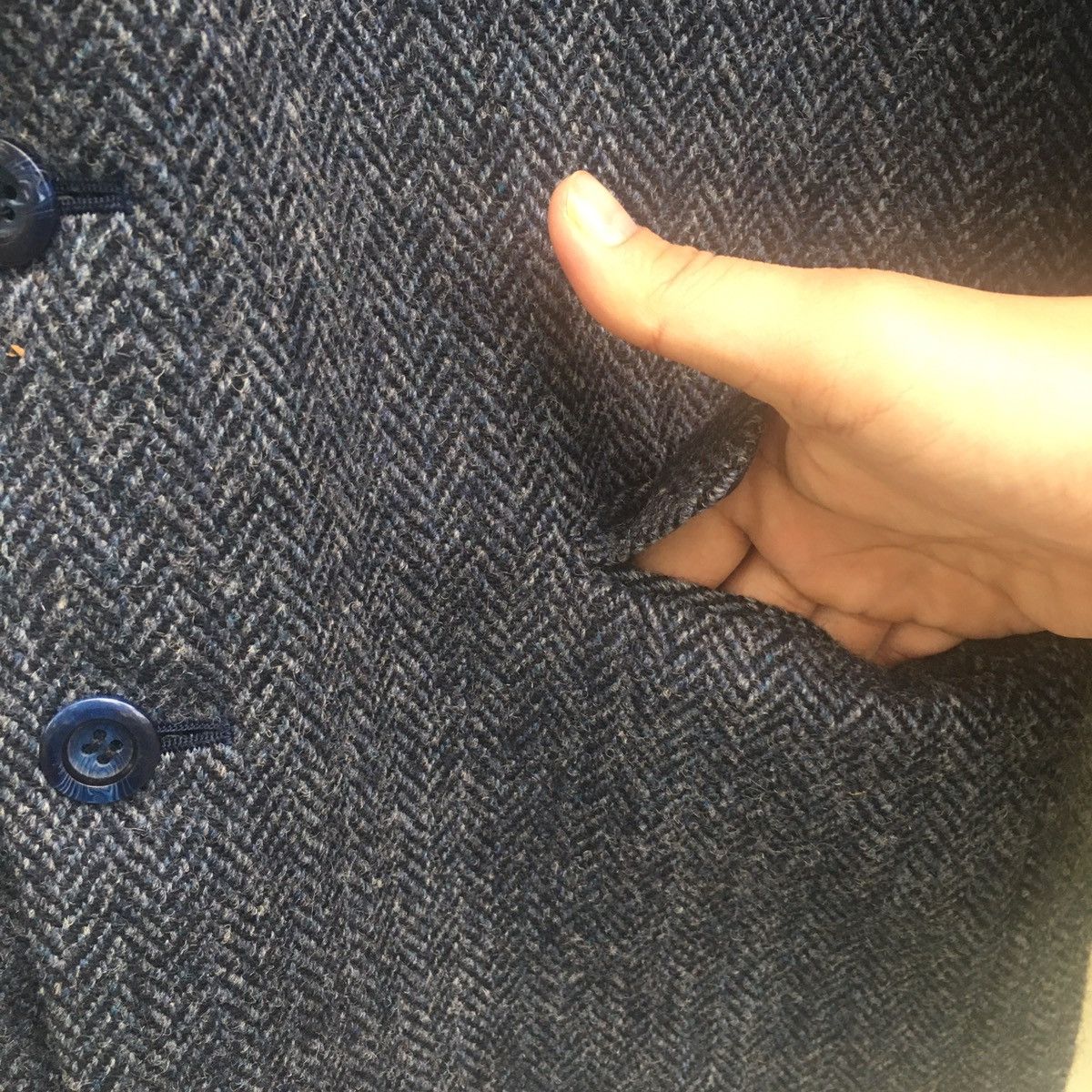 Designer × Harris Tweed Sun Faded HARRIS TWEED Wool Blazer Coat Size US M / EU 48-50 / 2 - 6 Thumbnail