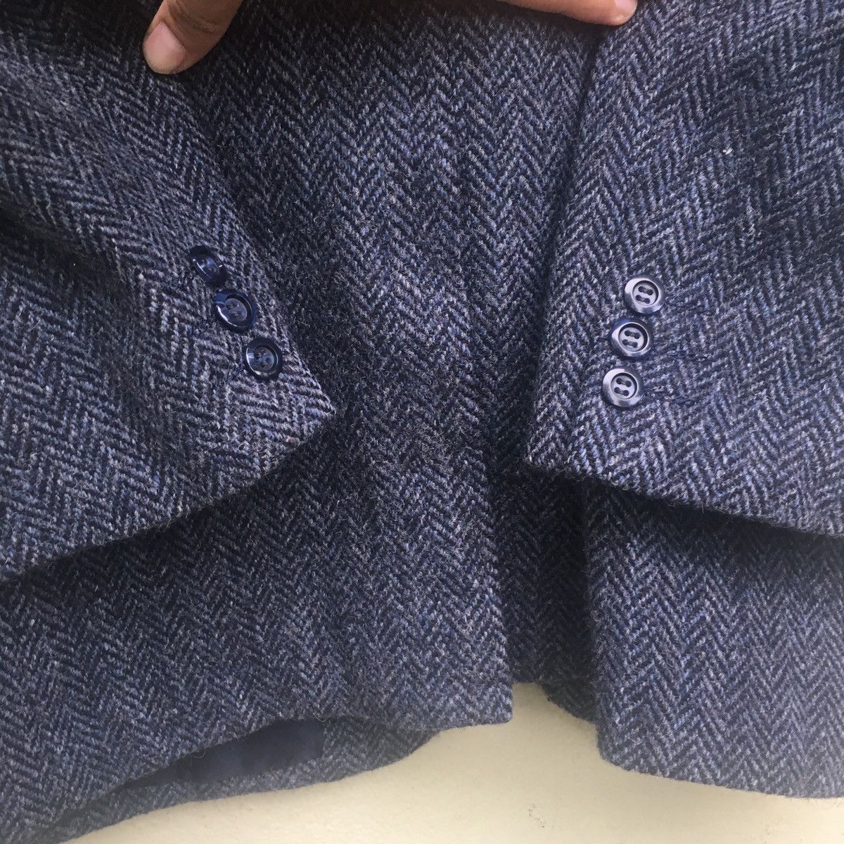 Designer × Harris Tweed Sun Faded HARRIS TWEED Wool Blazer Coat Size US M / EU 48-50 / 2 - 7 Thumbnail
