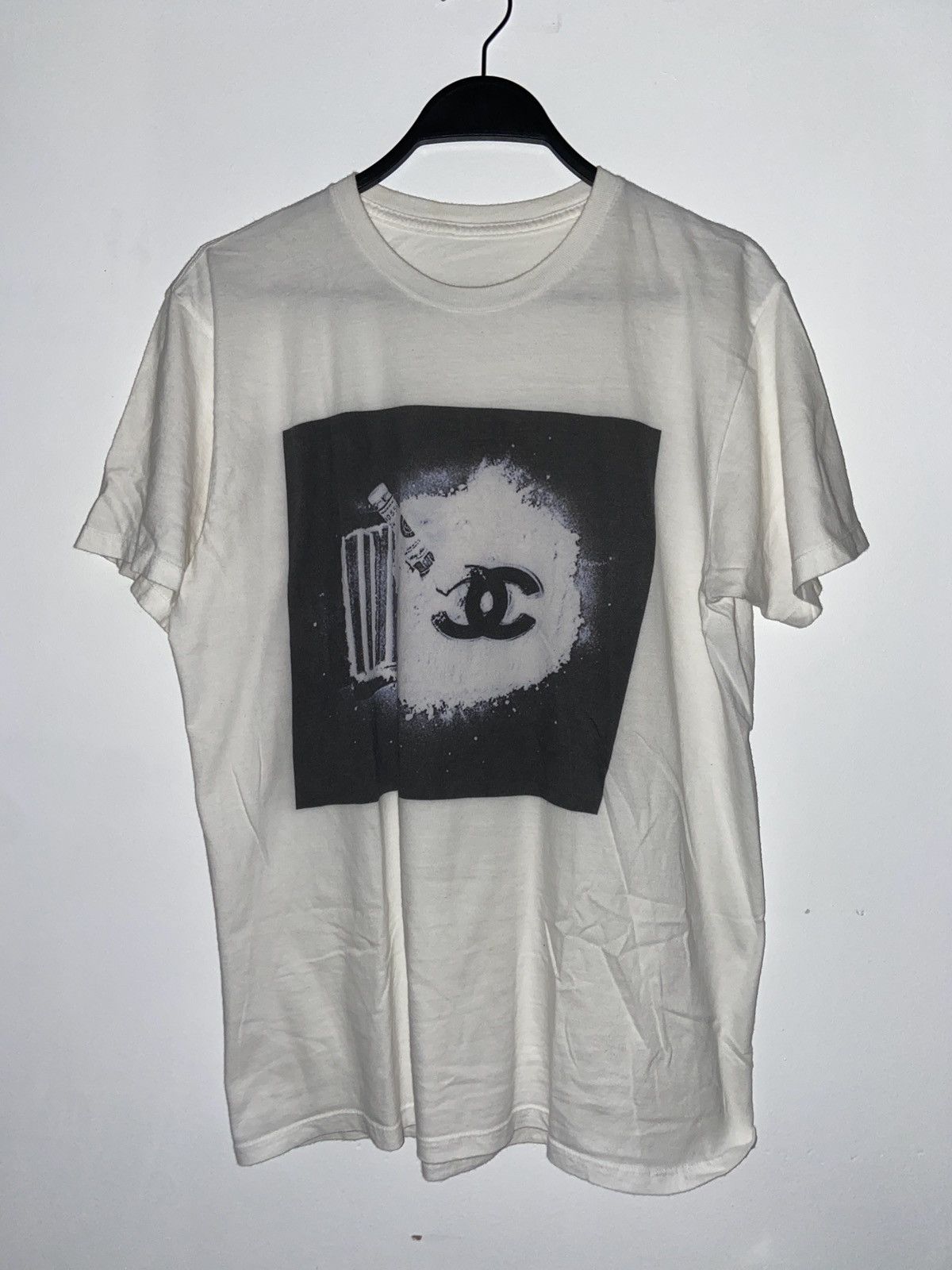トップス 90s CHANEL BOUTIQUE COCO MARK TEE CHANEL T-shirt Uniform Rhinestone Coco Mark Black For Women