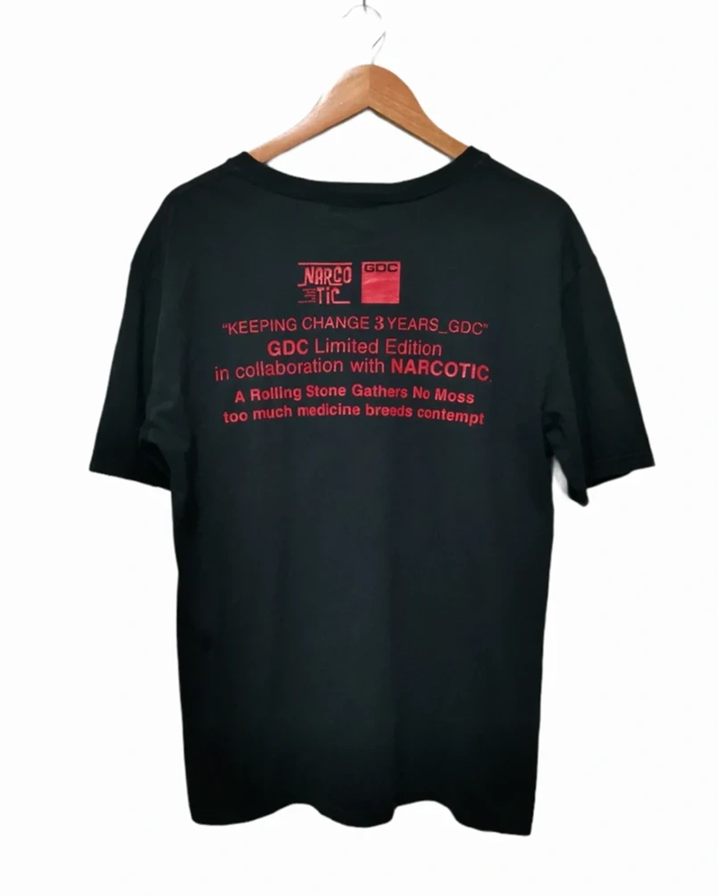 Japanese Brand GDC limited Edition Narcotic Collaboration Rolling Stones Size US M / EU 48-50 / 2 - 2 Thumbnail