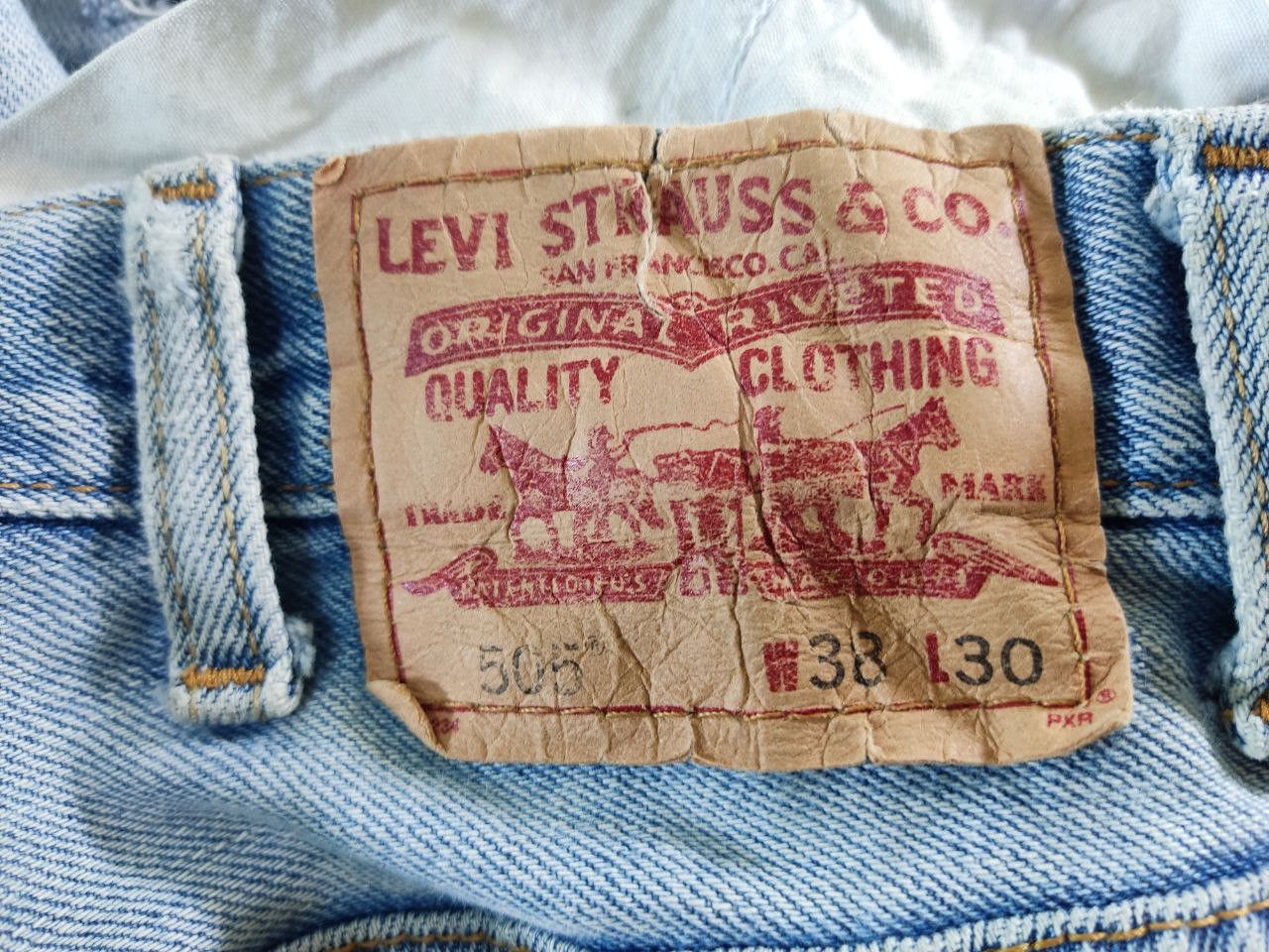 Levi's vintage levis 505 regular fit denim Size US 38 / EU 54 - 3 Thumbnail