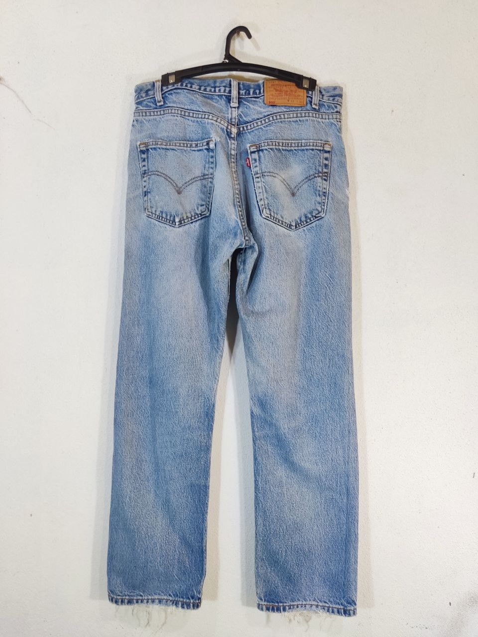 Levi's vintage levis 505 regular fit straight leg distressed denim Size US 34 / EU 50 - 2 Thumbnail