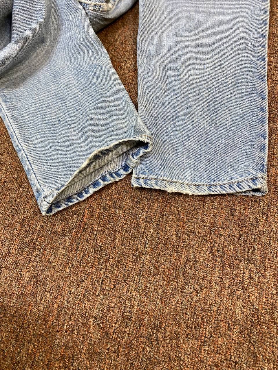 Levi's vintage levis 550 relaxed fit distressed rework denim Size US 31 - 8 Thumbnail