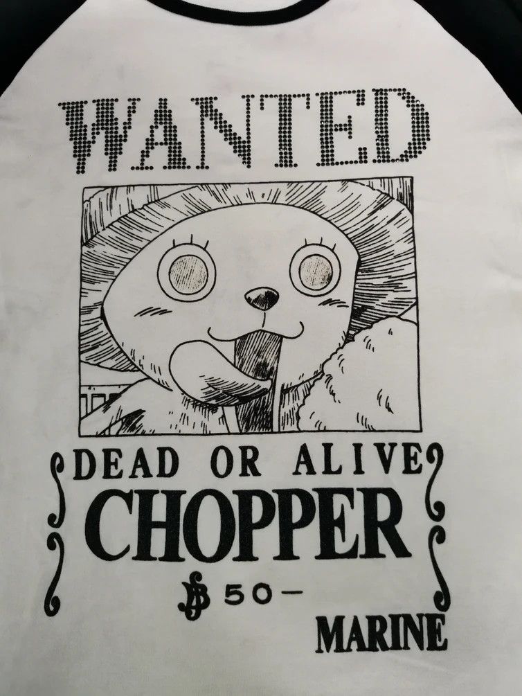 Anime Vintage One Piece Tony Chopper Japan Anime Long Sleeve Size US M / EU 48-50 / 2 - 2 Thumbnail