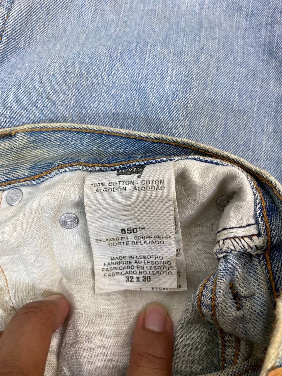 Levi's levis 550 relaxed fit distressed denim Size US 34 / EU 50 - 13 Thumbnail