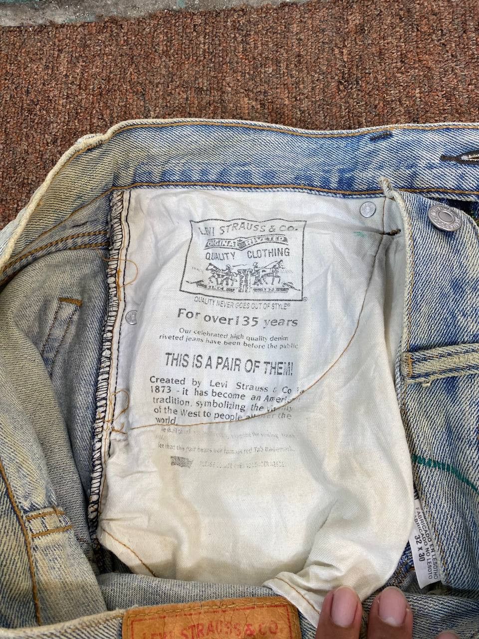 Levi's levis 550 relaxed fit distressed denim Size US 34 / EU 50 - 14 Thumbnail