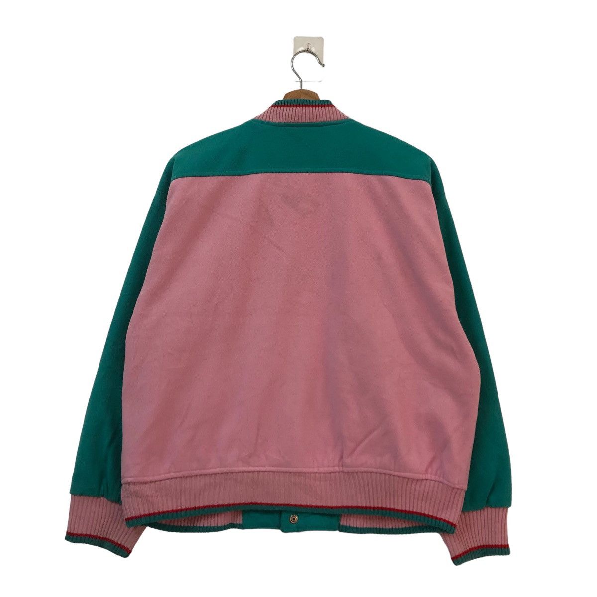 Japanese Brand VINTAGE WOOL VARSITY JACKET RARE COLOUR RAFF SIMONS DESIGN Size US M / EU 48-50 / 2 - 5 Thumbnail