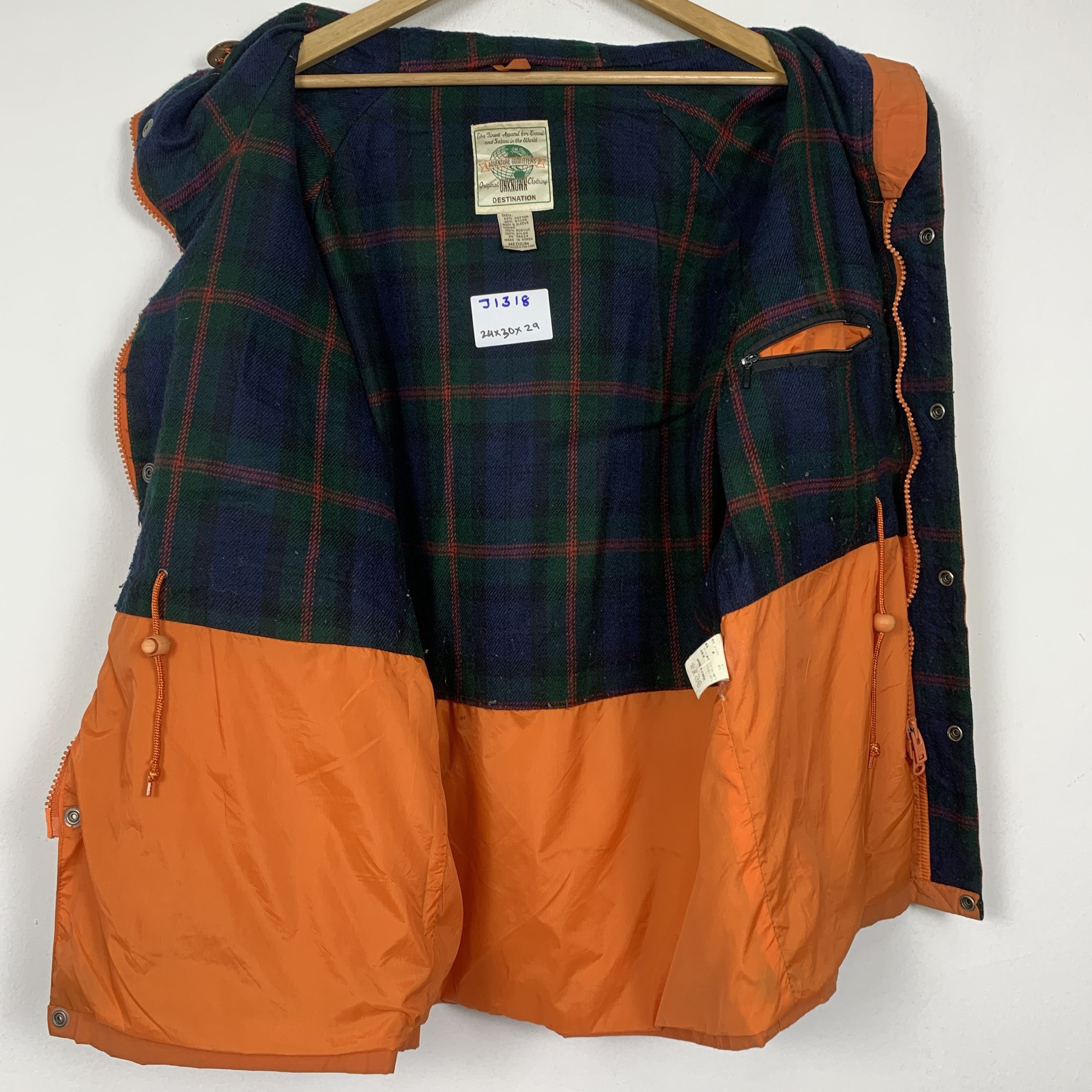 Unknown London Vintage Unknown Hoodie Zip Up Jacket J1318 Size US M / EU 48-50 / 2 - 8 Thumbnail