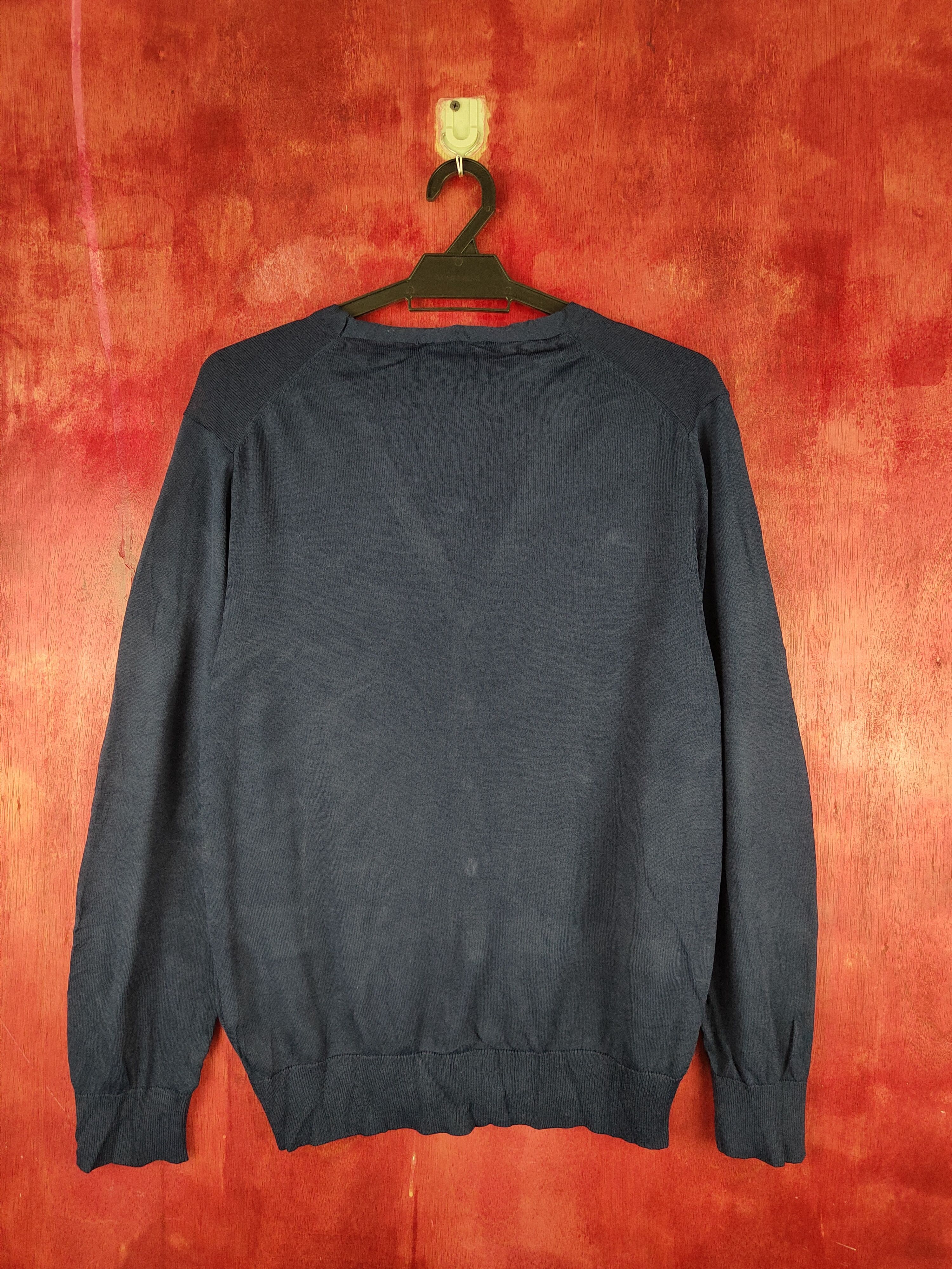 Japanese Brand Givors Navy vintage knitwear Cardigan #S867 Size L / US 10 / IT 46 - 9 Thumbnail