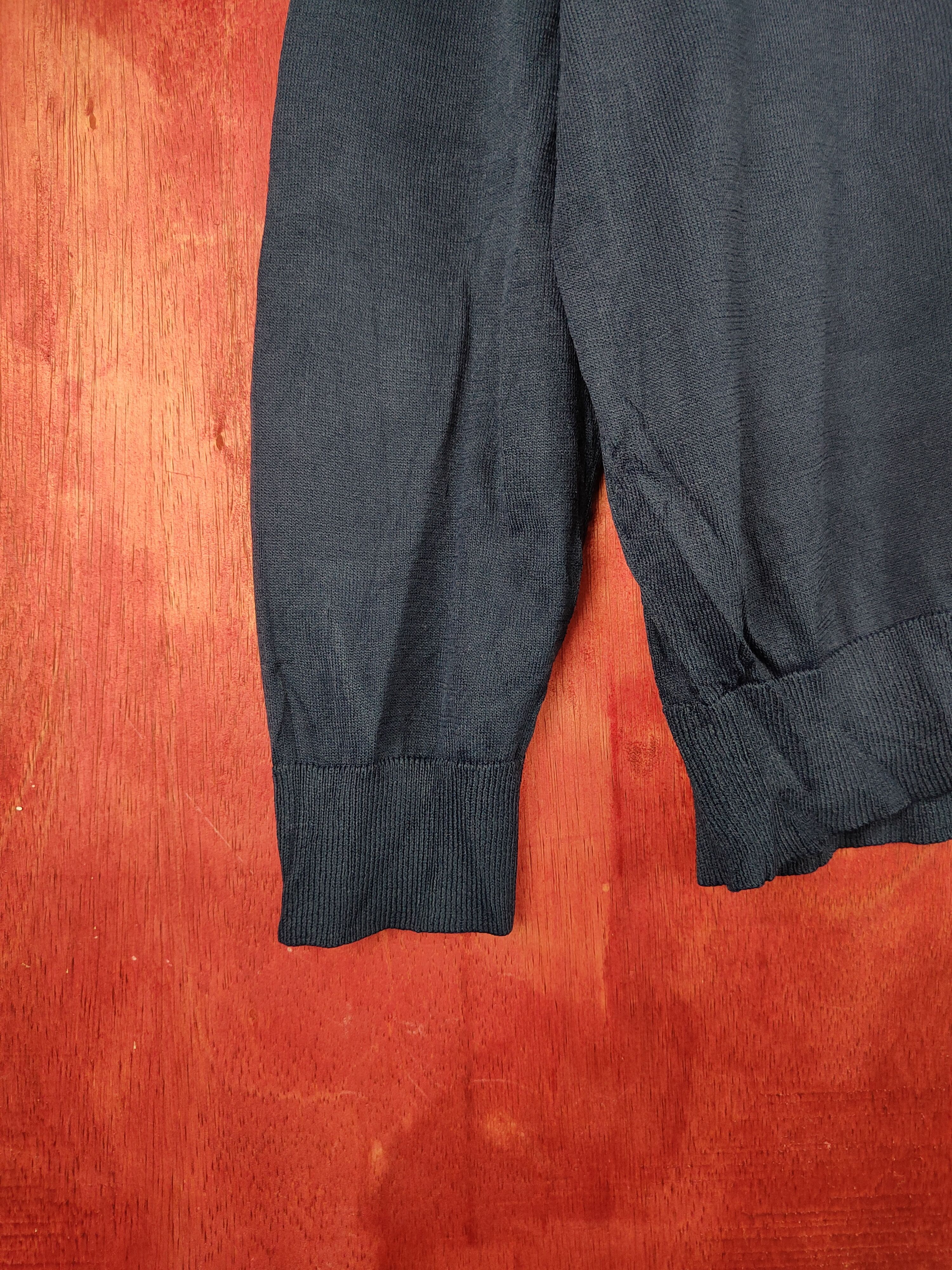 Japanese Brand Givors Navy vintage knitwear Cardigan #S867 Size L / US 10 / IT 46 - 5 Thumbnail