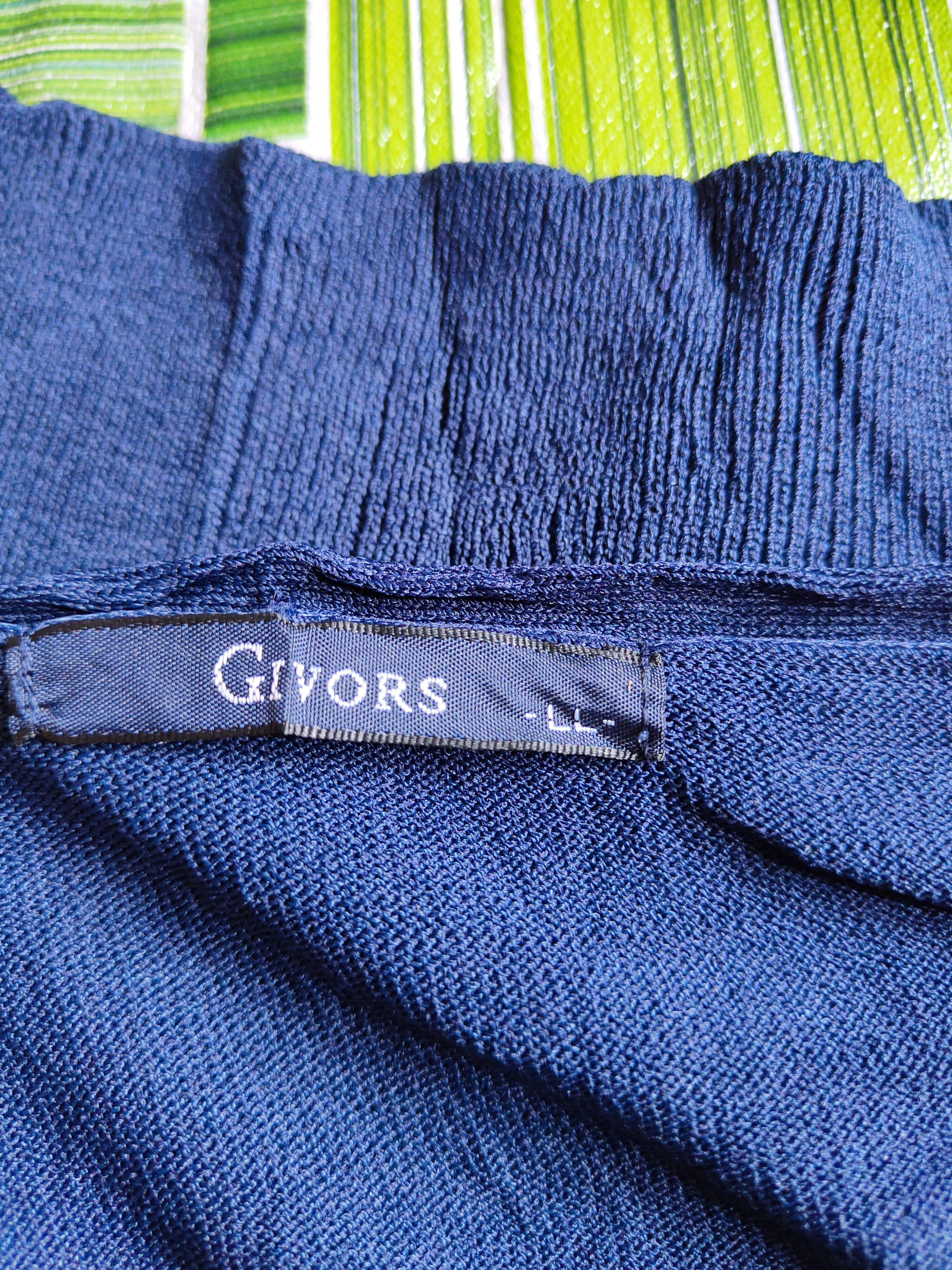 Japanese Brand Givors Navy vintage knitwear Cardigan #S867 Size L / US 10 / IT 46 - 13 Thumbnail