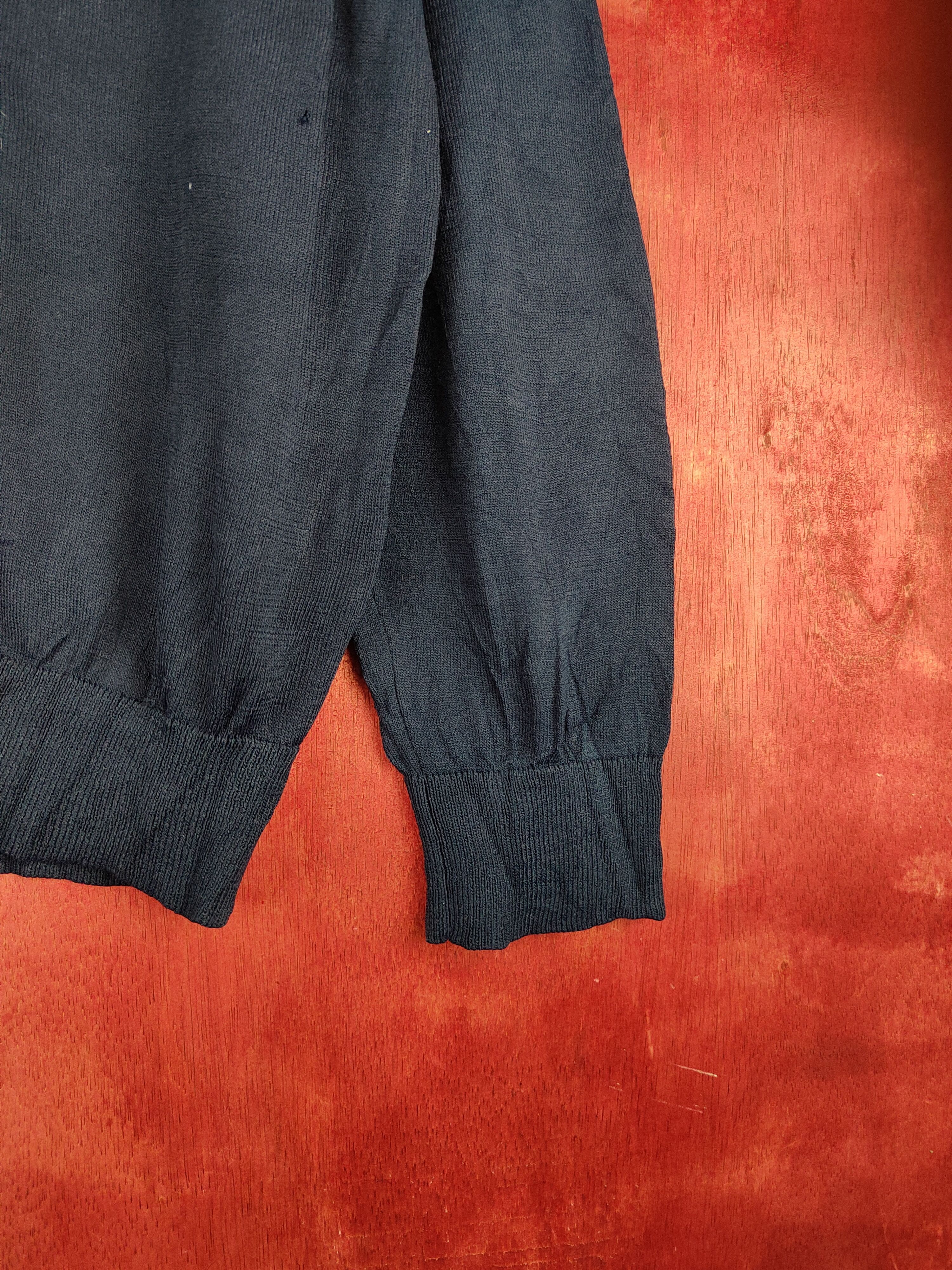 Japanese Brand Givors Navy vintage knitwear Cardigan #S867 Size L / US 10 / IT 46 - 8 Thumbnail