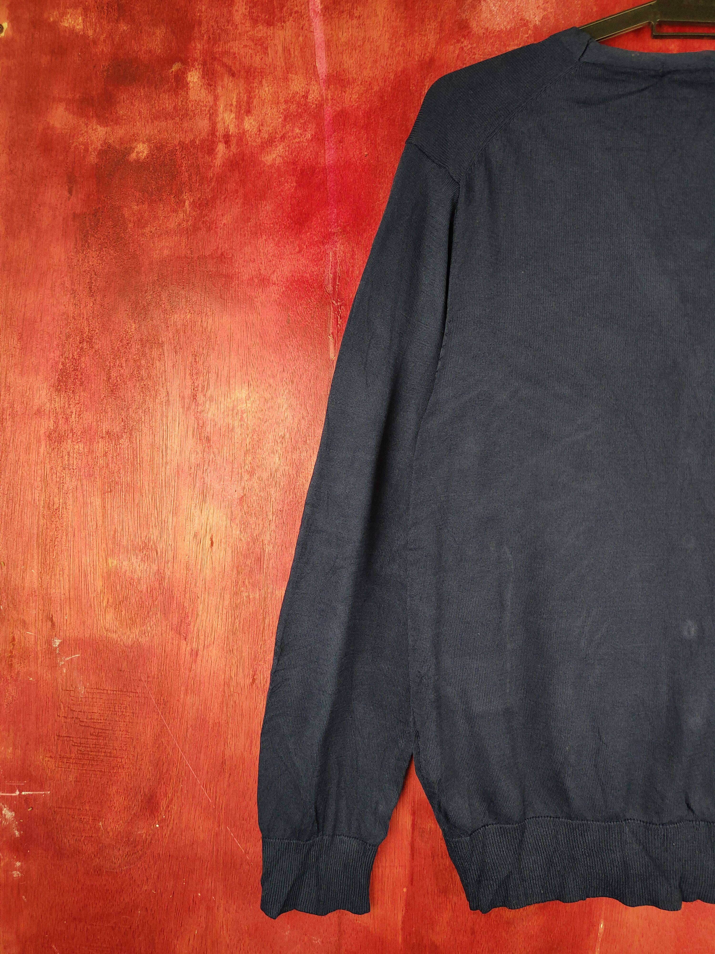 Japanese Brand Givors Navy vintage knitwear Cardigan #S867 Size L / US 10 / IT 46 - 10 Thumbnail
