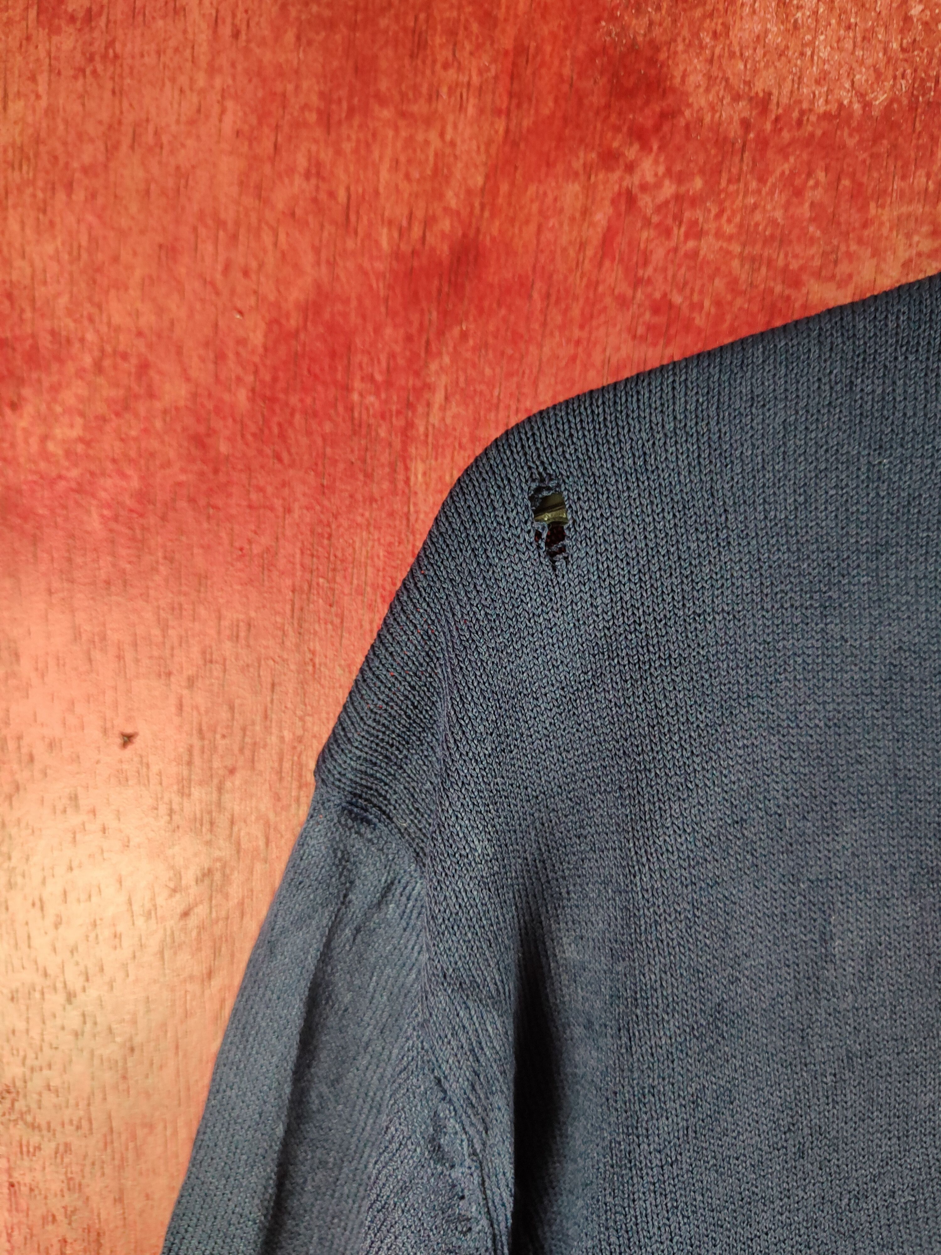 Japanese Brand Givors Navy vintage knitwear Cardigan #S867 Size L / US 10 / IT 46 - 4 Thumbnail