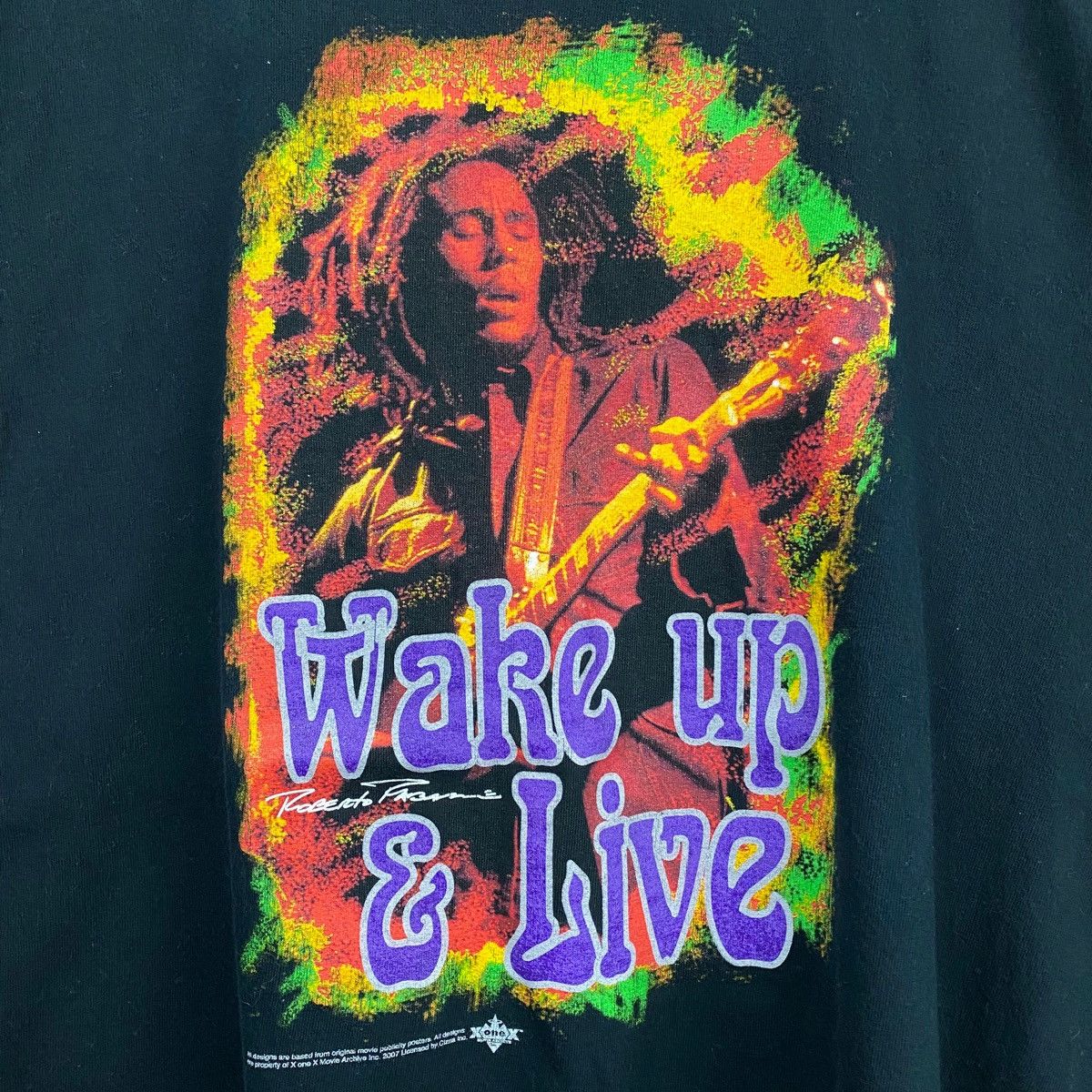 Bob Marley Wake Up and Live ビンテージTシャツ Bob Marley Wake Up and Live T Shirt Men Size Large Double
