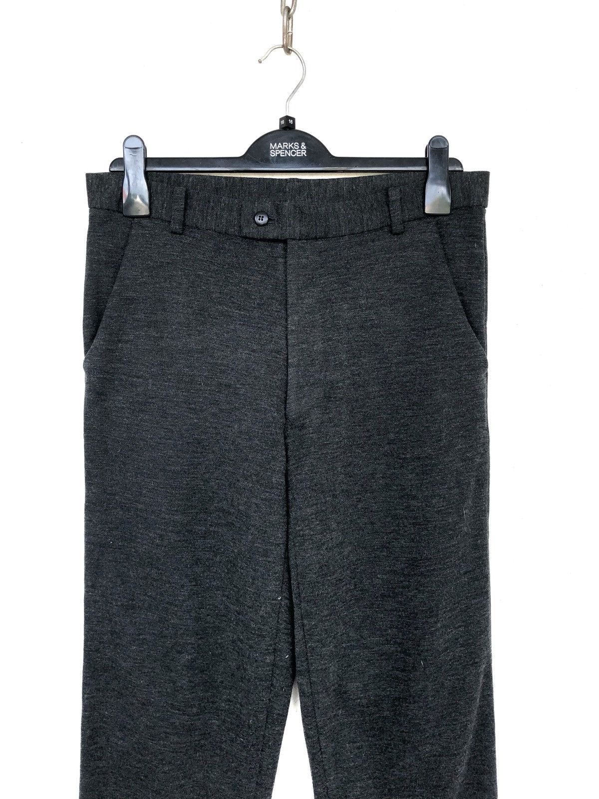 Gaultier Homme Objet OG Jean Paul Gaultier Acrylic Hair Wool Grey Pant Size US 31 - 3 Thumbnail