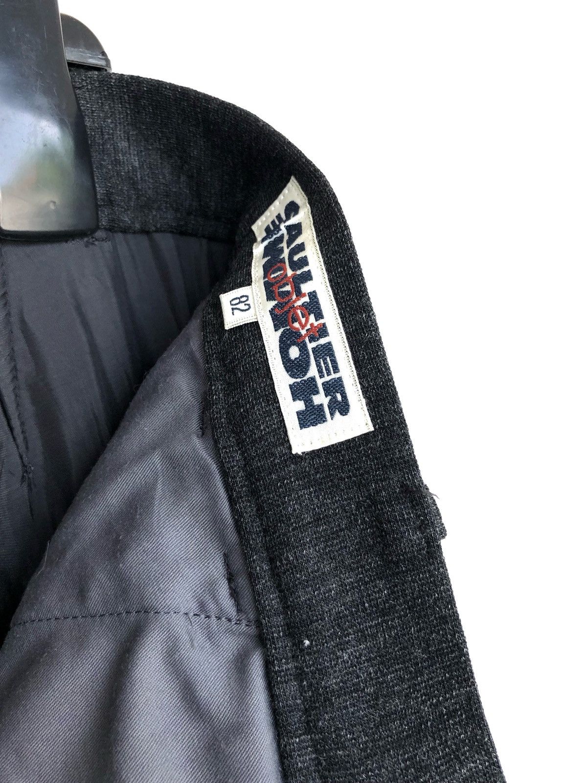 Gaultier Homme Objet OG Jean Paul Gaultier Acrylic Hair Wool Grey Pant Size US 31 - 7 Thumbnail