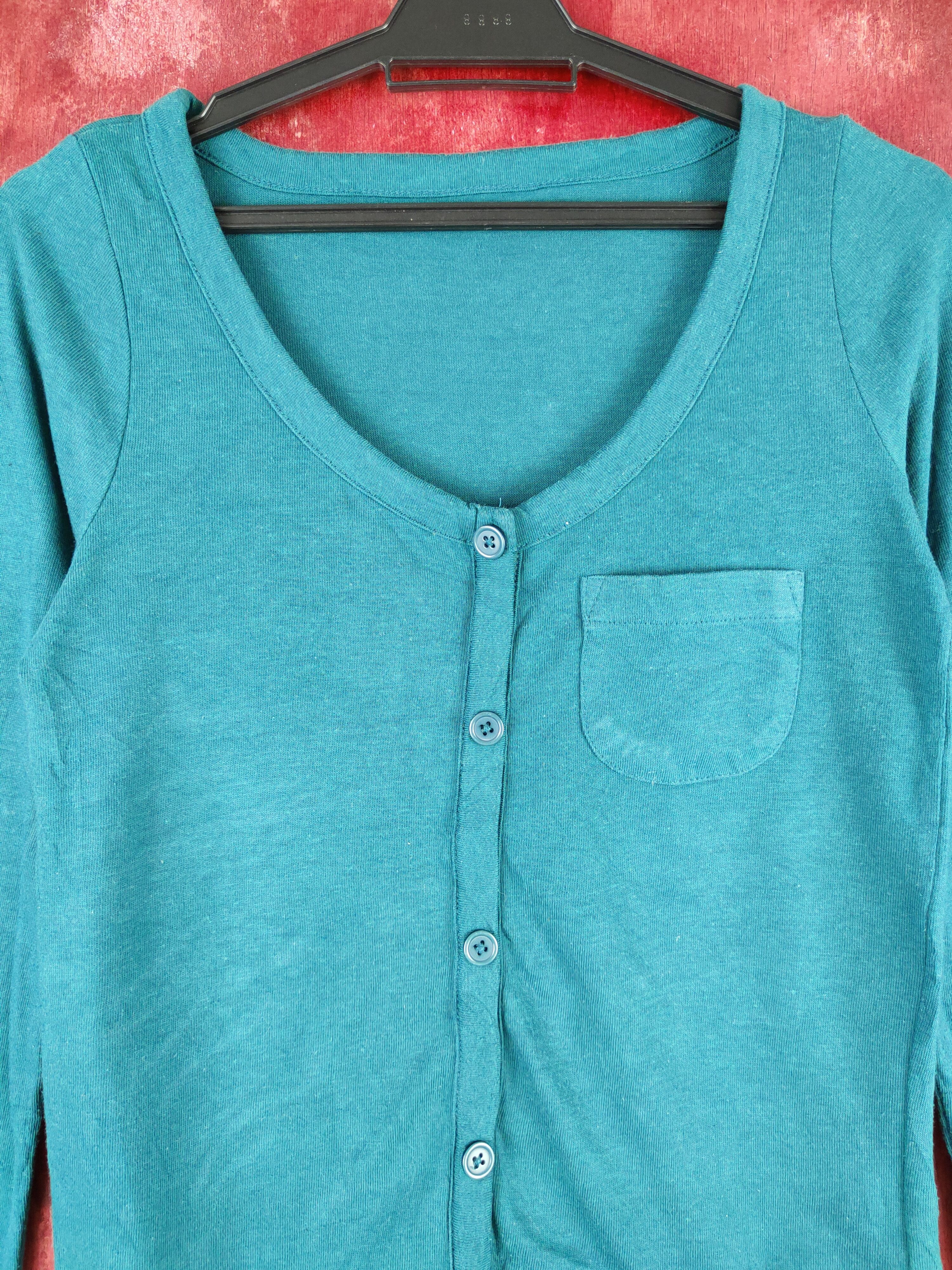 Japanese Brand Japan Green Cardigan knitwear #S865 Size M / US 6-8 / IT 42-44 - 2 Thumbnail